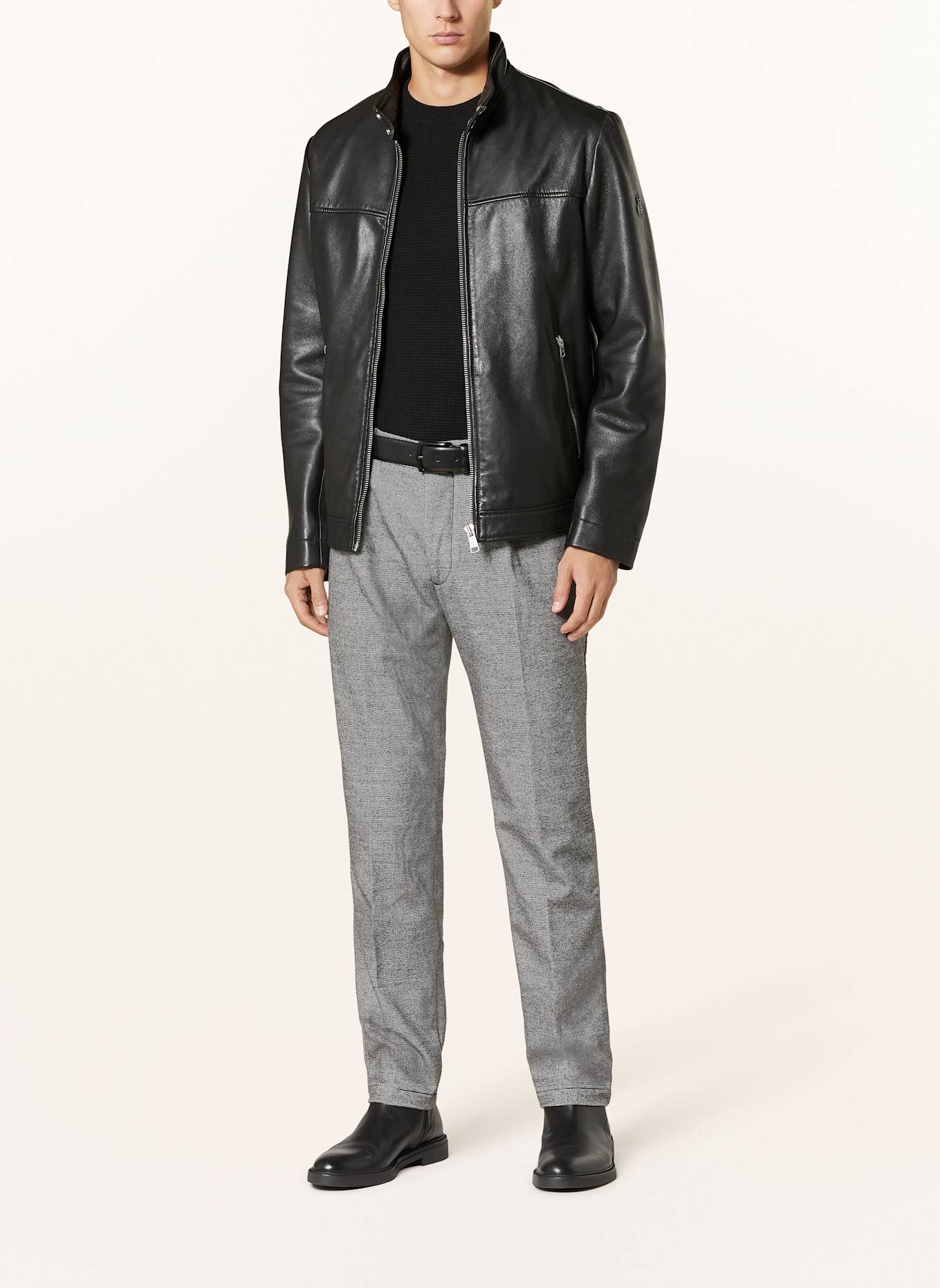 BOSS Chino KANE Regular Fit, Farbe: GRAU/ SCHWARZ (Bild 2)