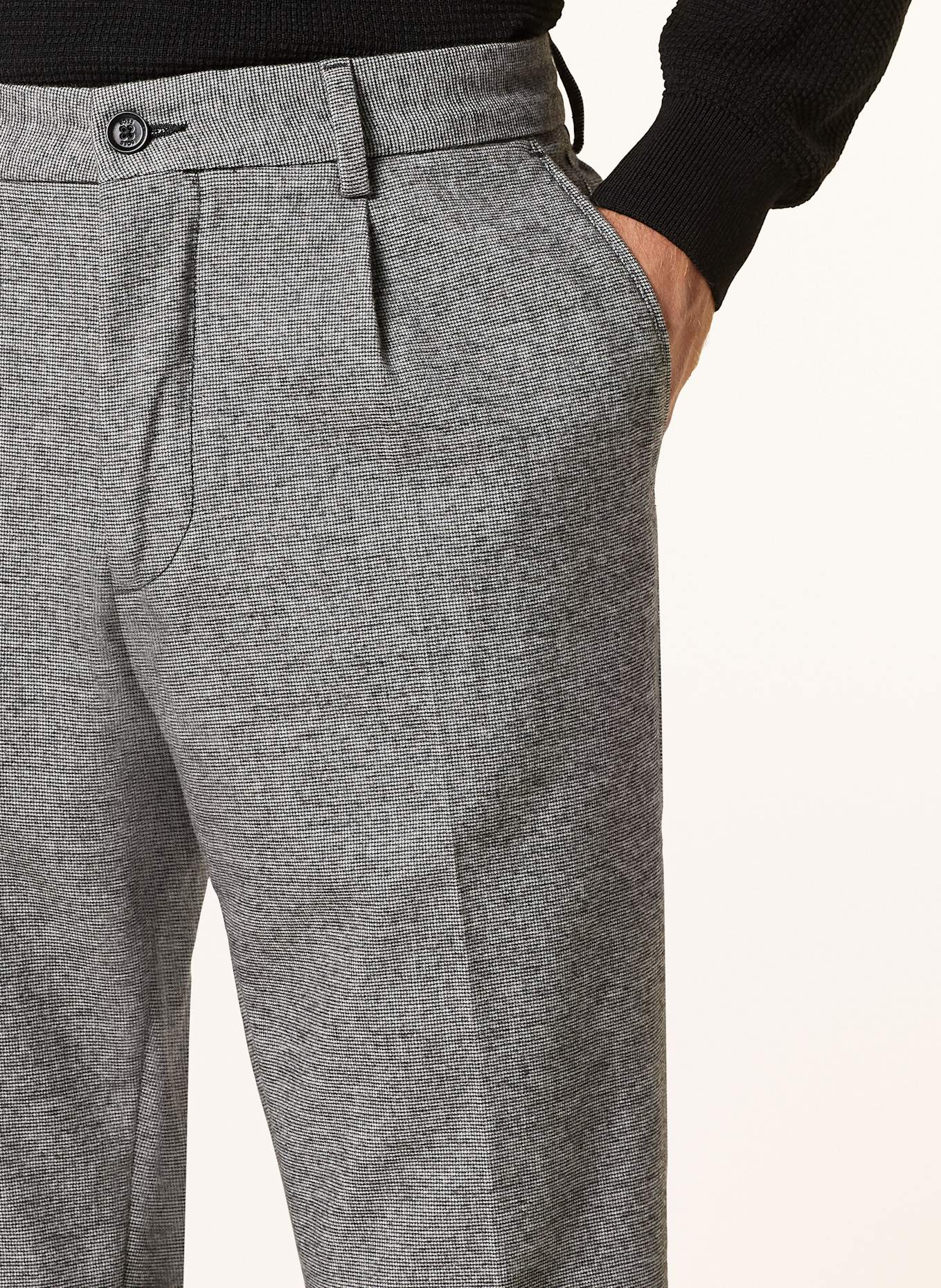 BOSS Chino KANE Regular Fit, Farbe: GRAU/ SCHWARZ (Bild 5)