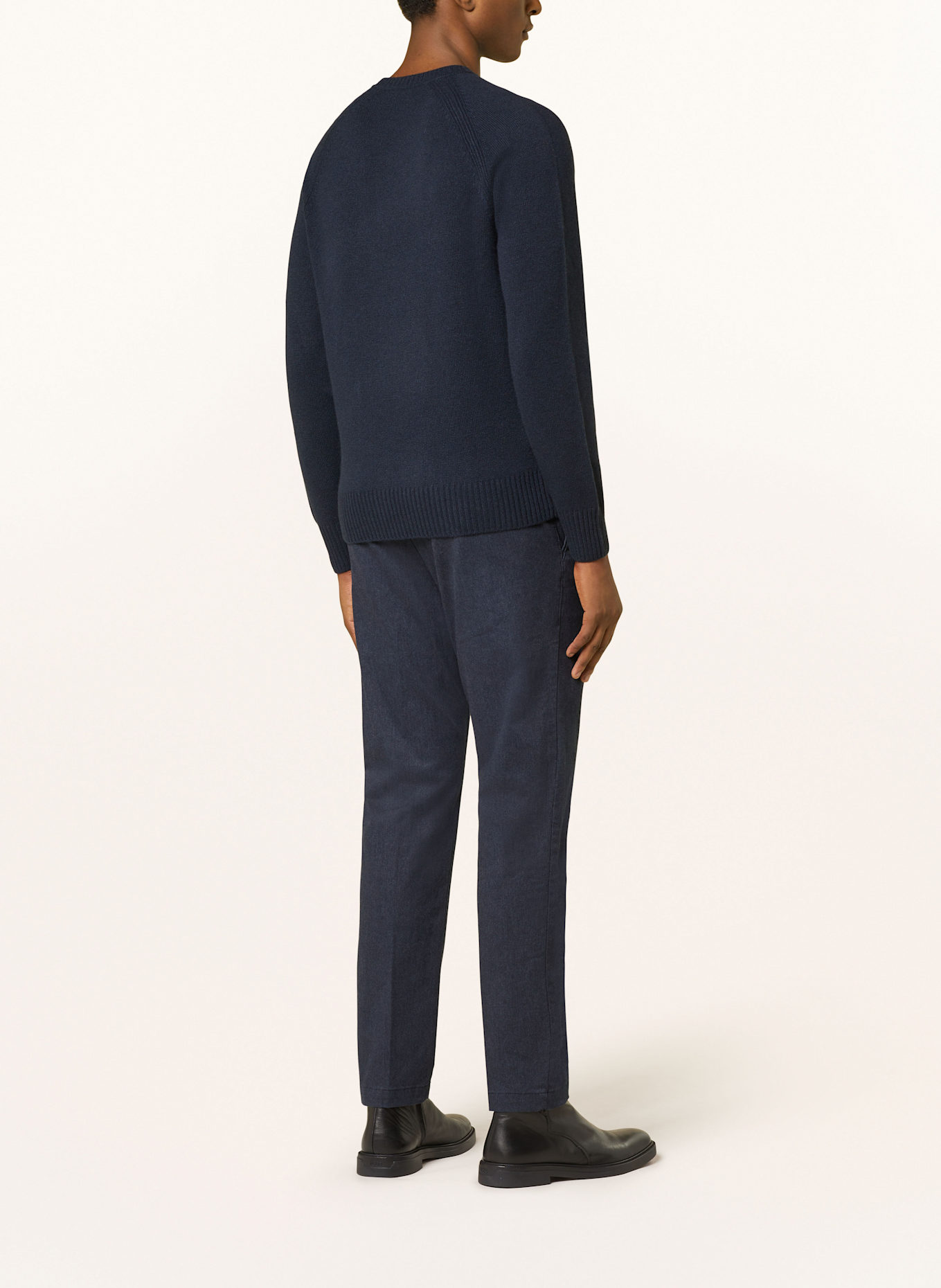 BOSS Cashmere-Pullover EMALVO: DUNKELBLAU