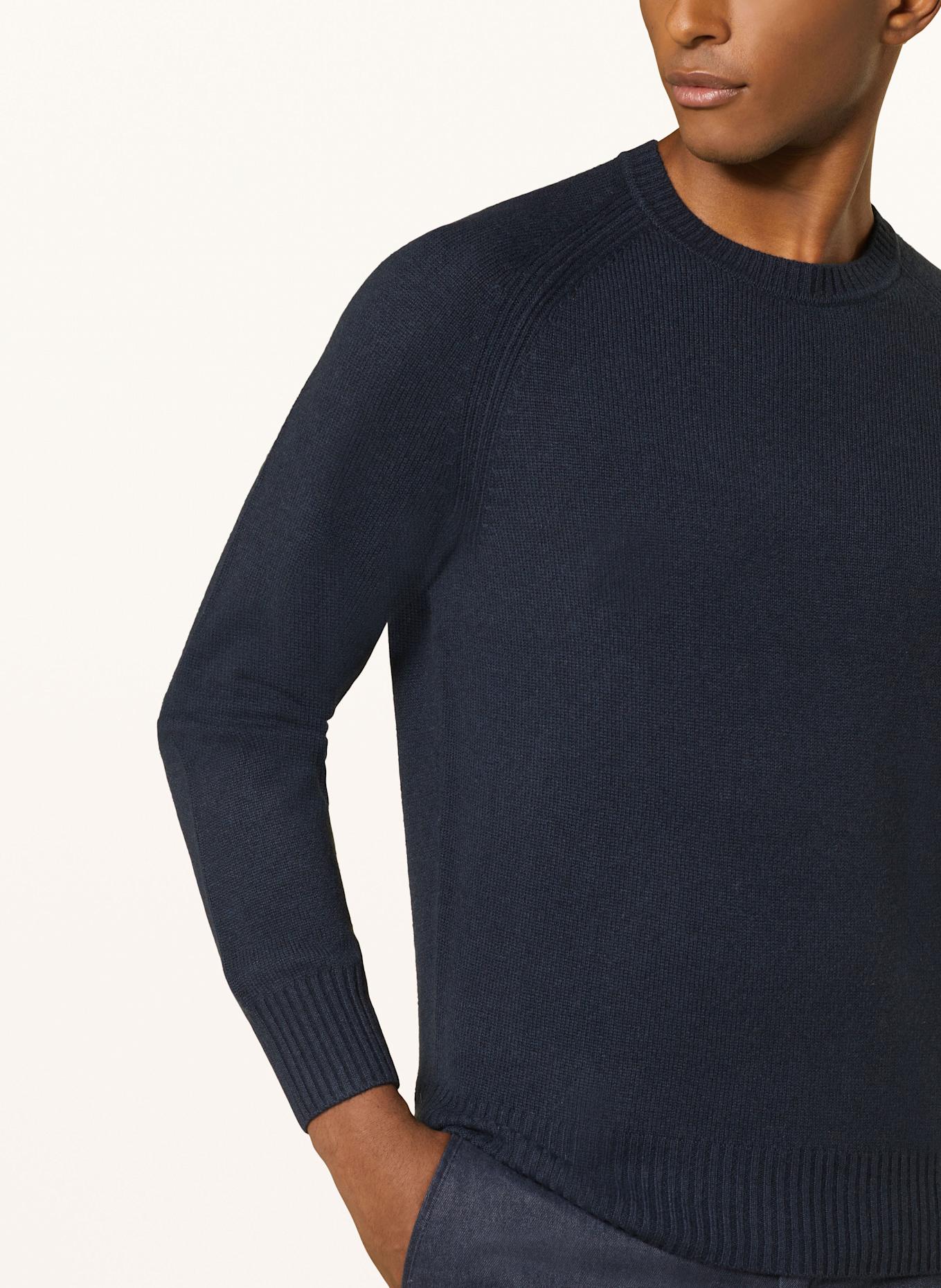 BOSS Cashmere-Pullover EMALVO: DUNKELBLAU