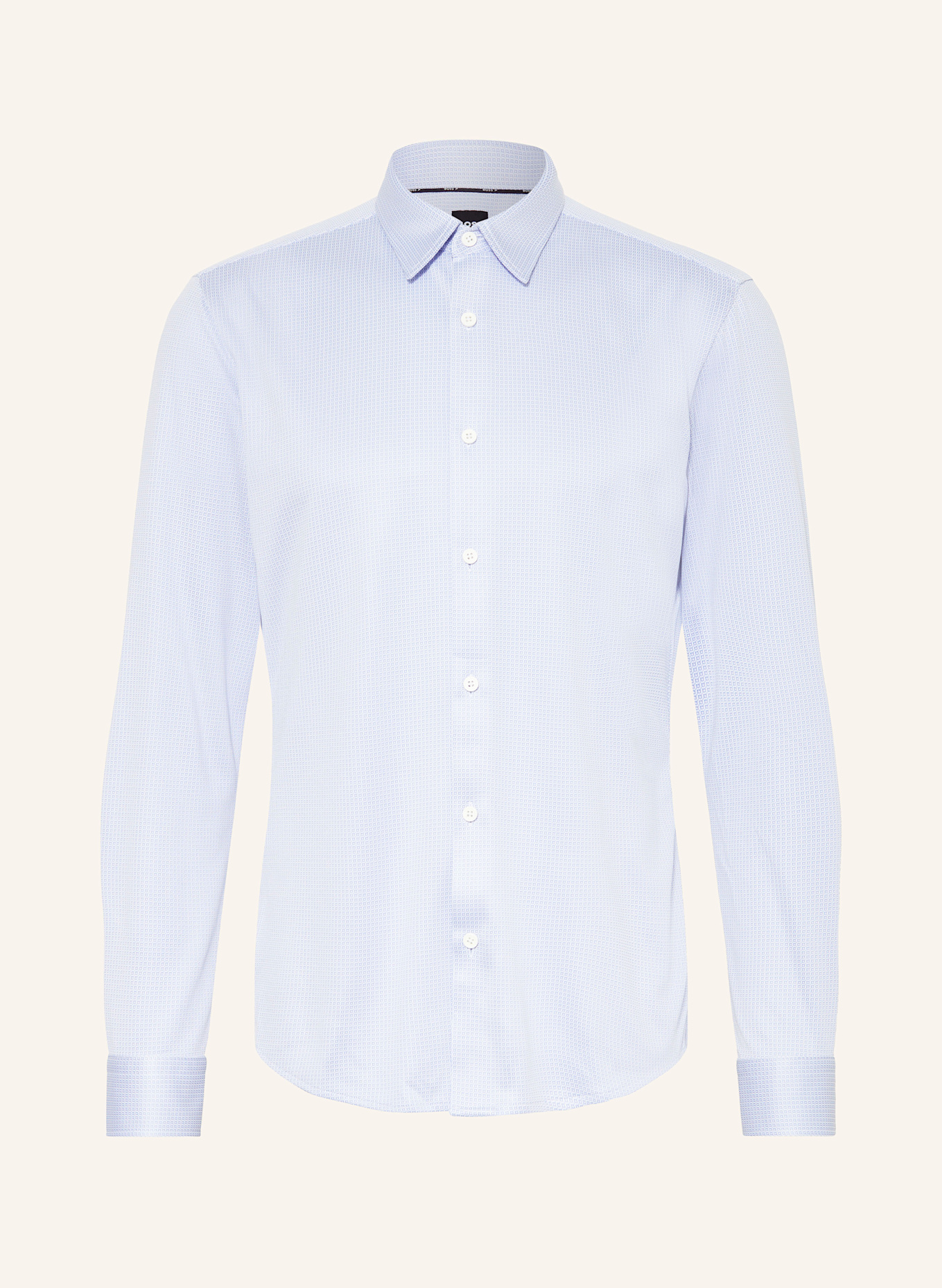 BOSS Shirt ROAN slim fit, Color: WHITE/ LIGHT BLUE (Image 1)