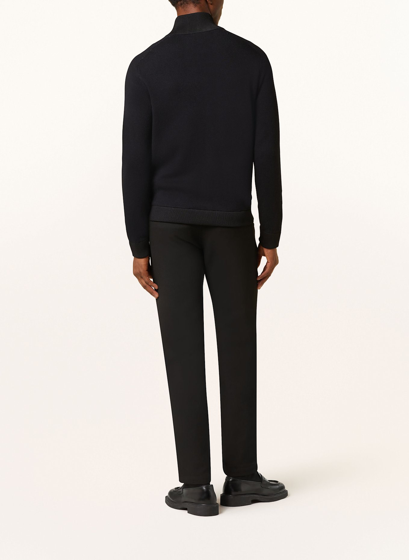 BOSS Blouson ESFERO im Materialmix: SCHWARZ