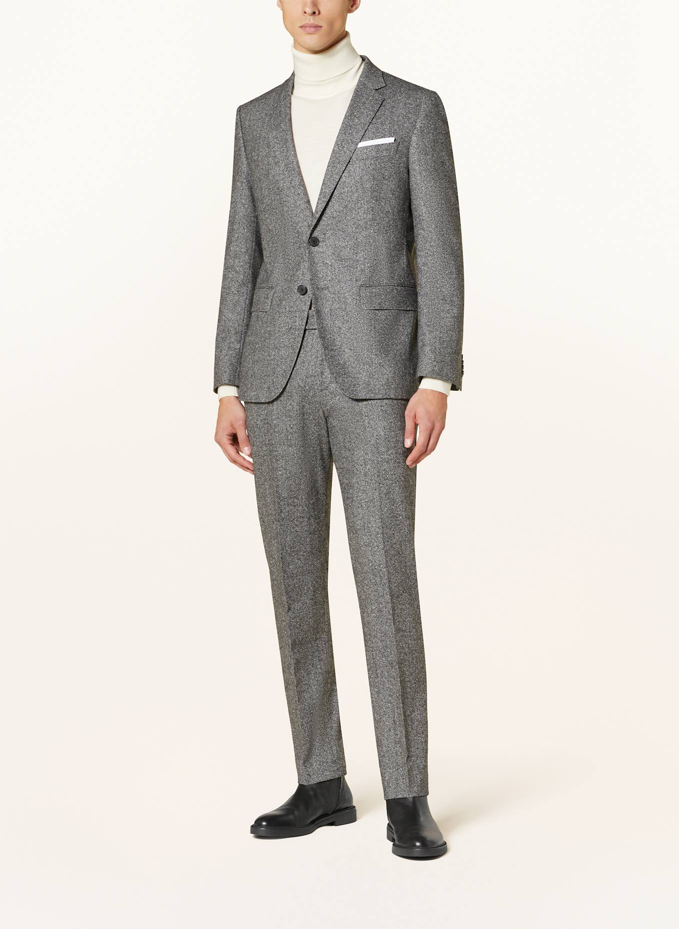 BOSS HUTSON extra slim fit" suit jacket, Color: 030 MEDIUM GREY (Image 2)