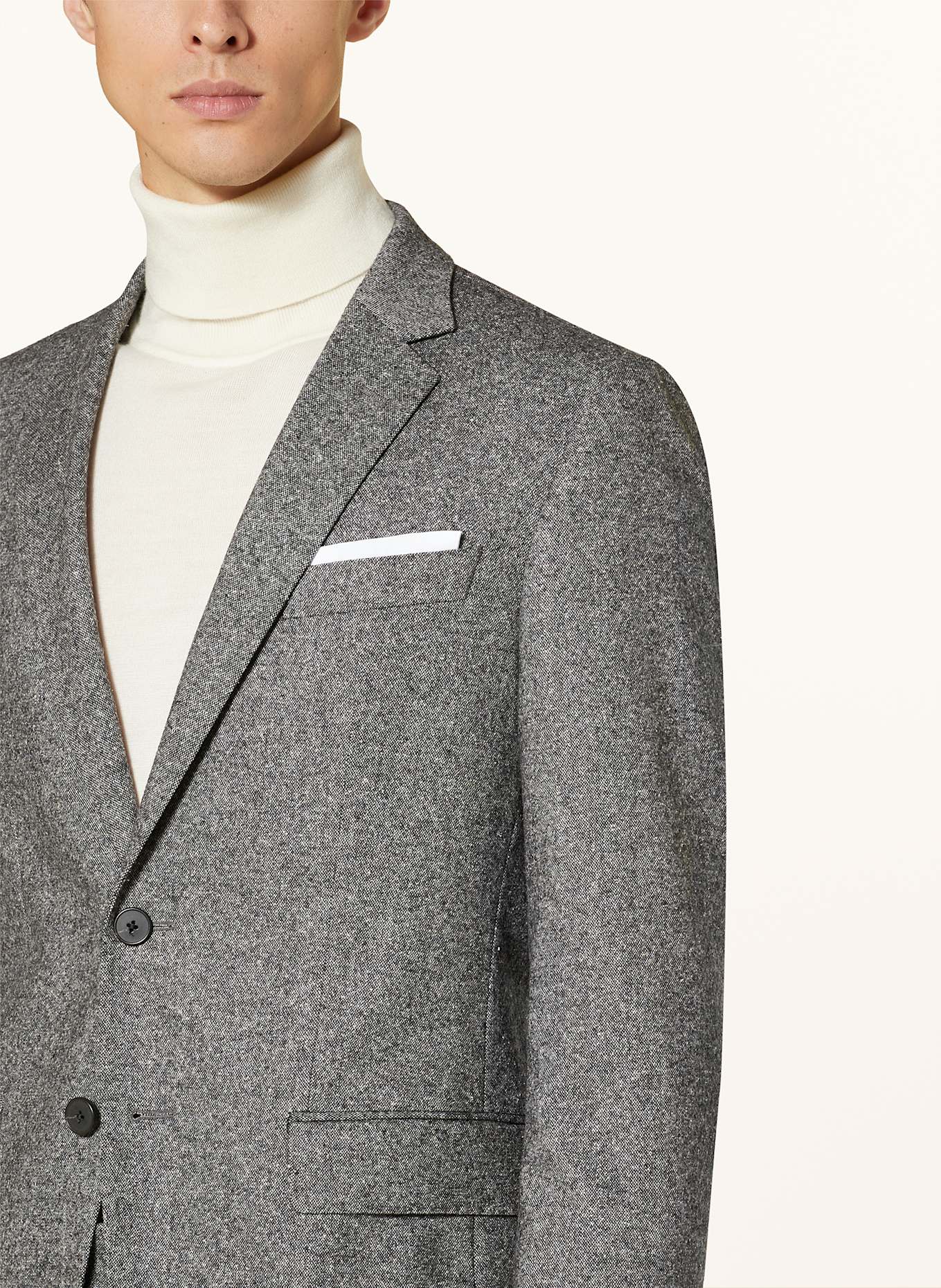 BOSS HUTSON extra slim fit" suit jacket, Color: 030 MEDIUM GREY (Image 5)