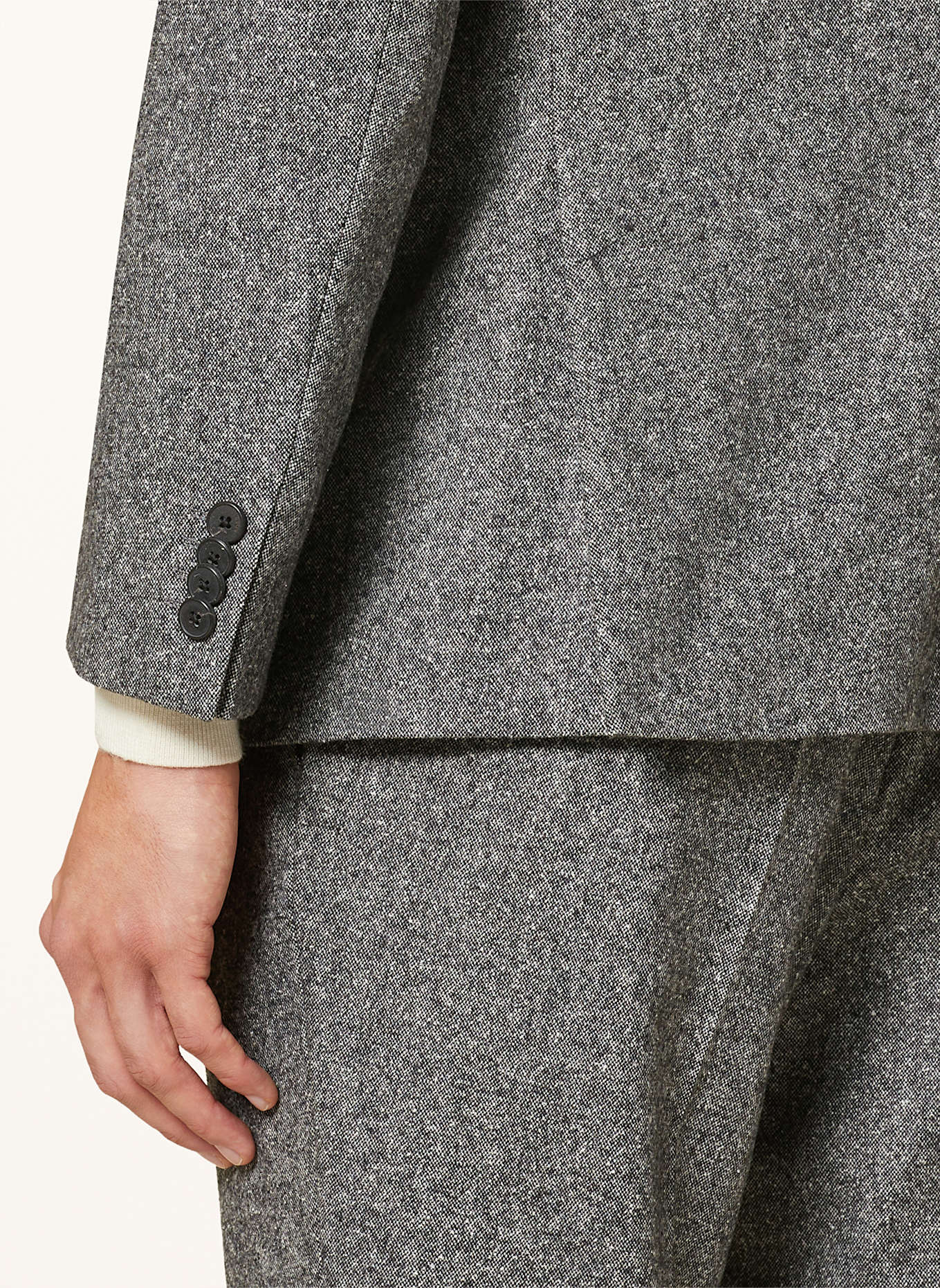 BOSS HUTSON extra slim fit" suit jacket, Color: 030 MEDIUM GREY (Image 6)