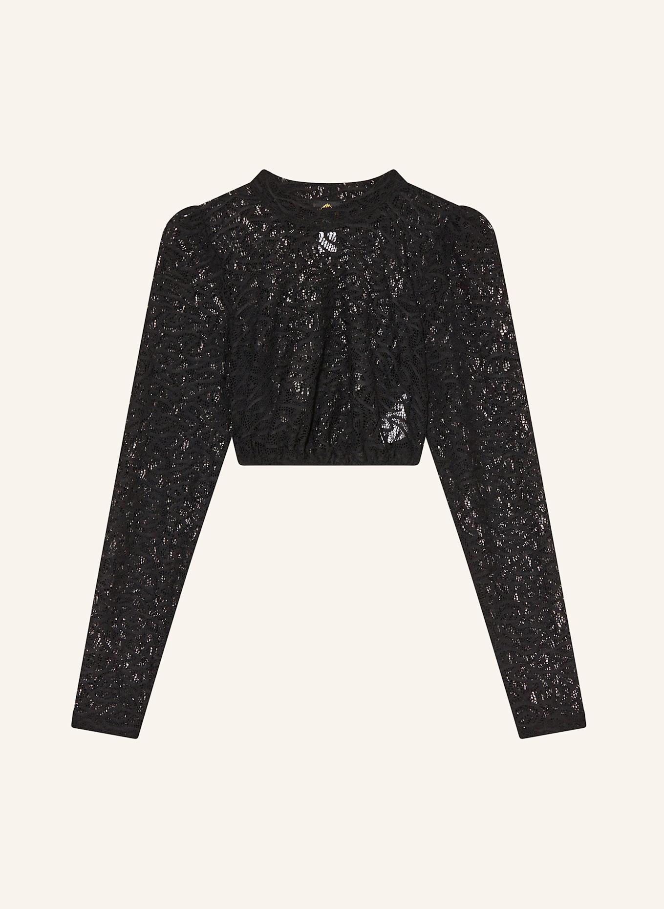 Hammerschmid Dirndlbluse ALINA aus Spitze: SCHWARZ