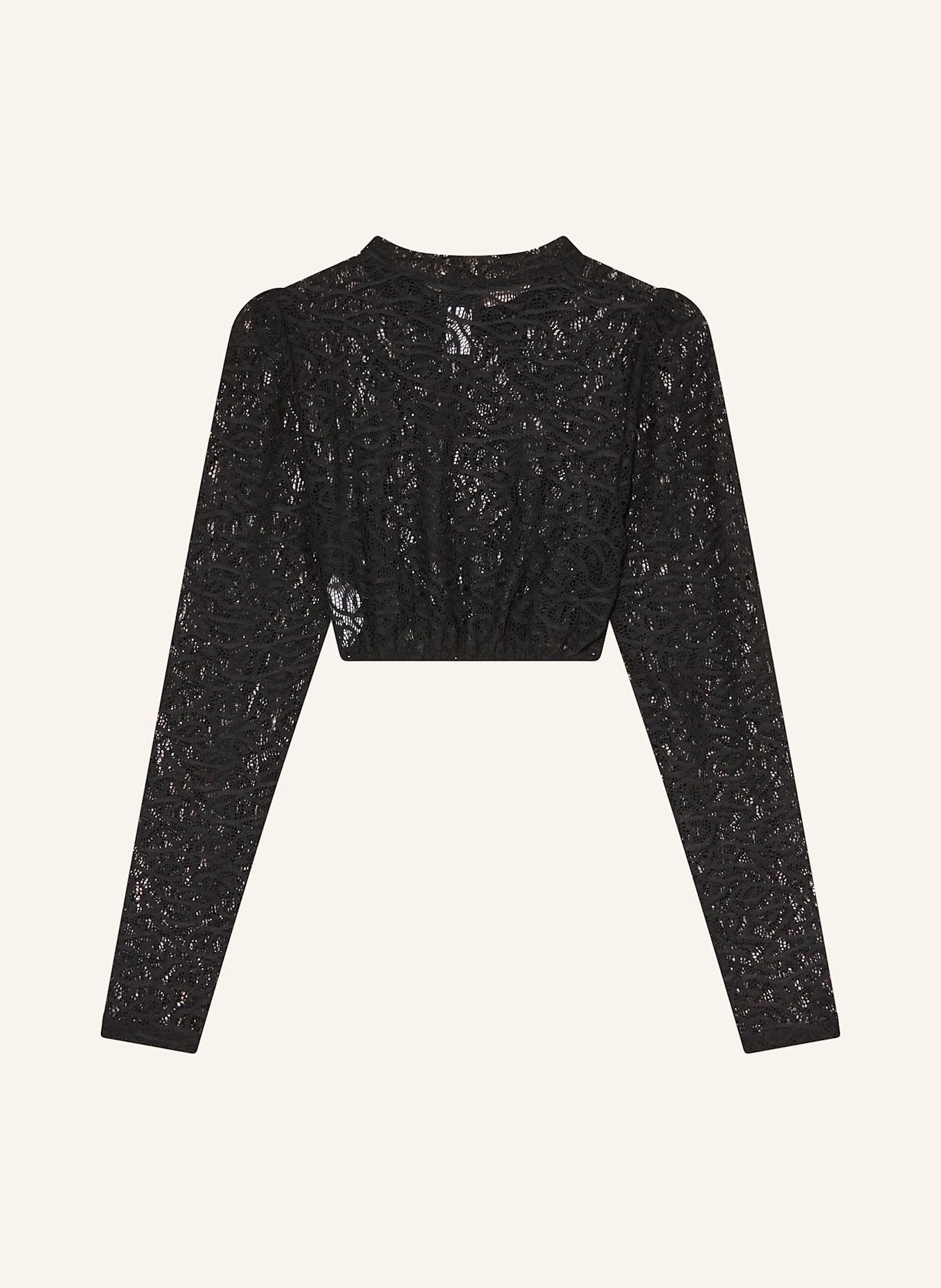 Hammerschmid Dirndlbluse ALINA aus Spitze: SCHWARZ