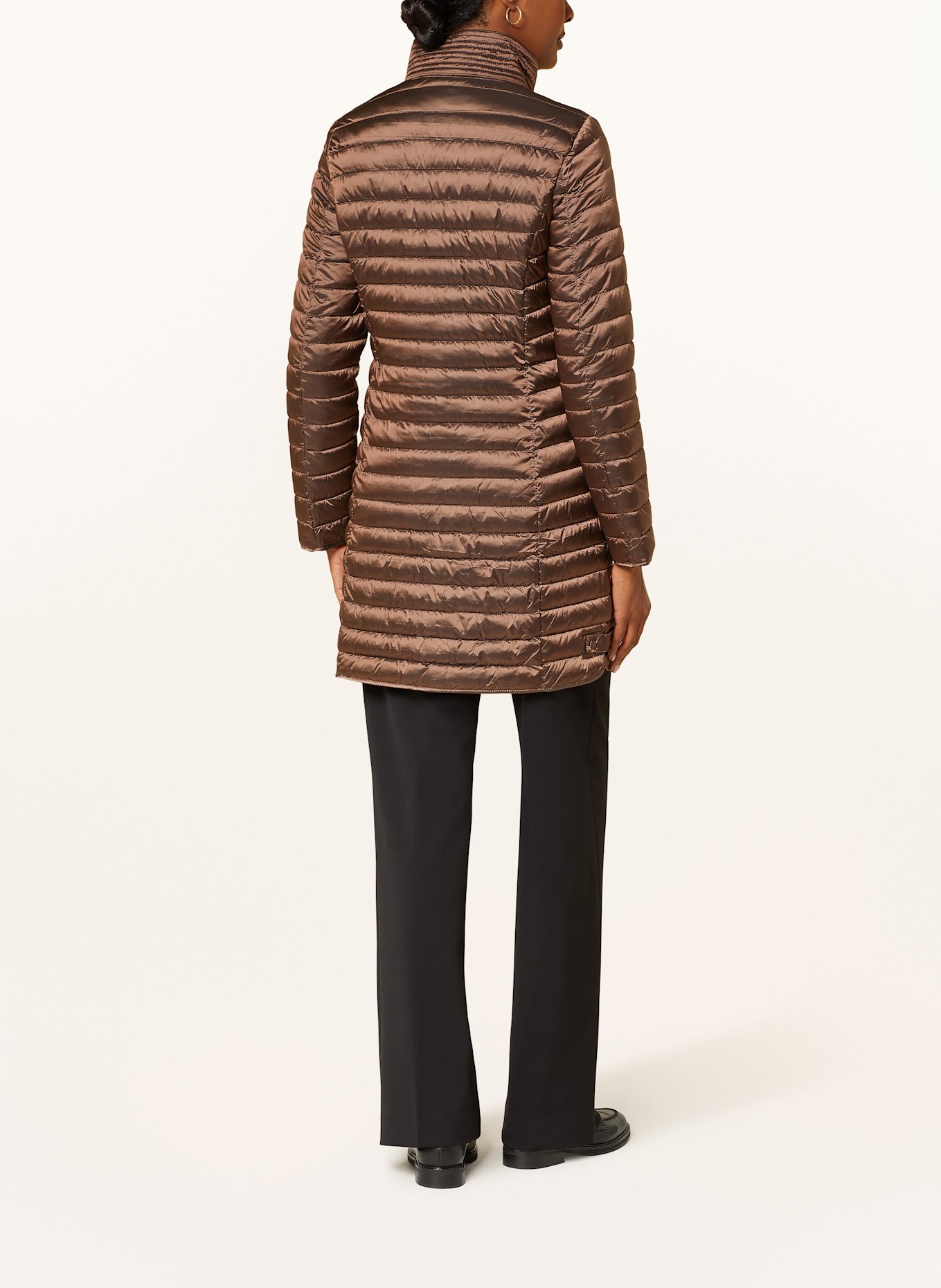 CARTOON Steppmantel: BRAUN