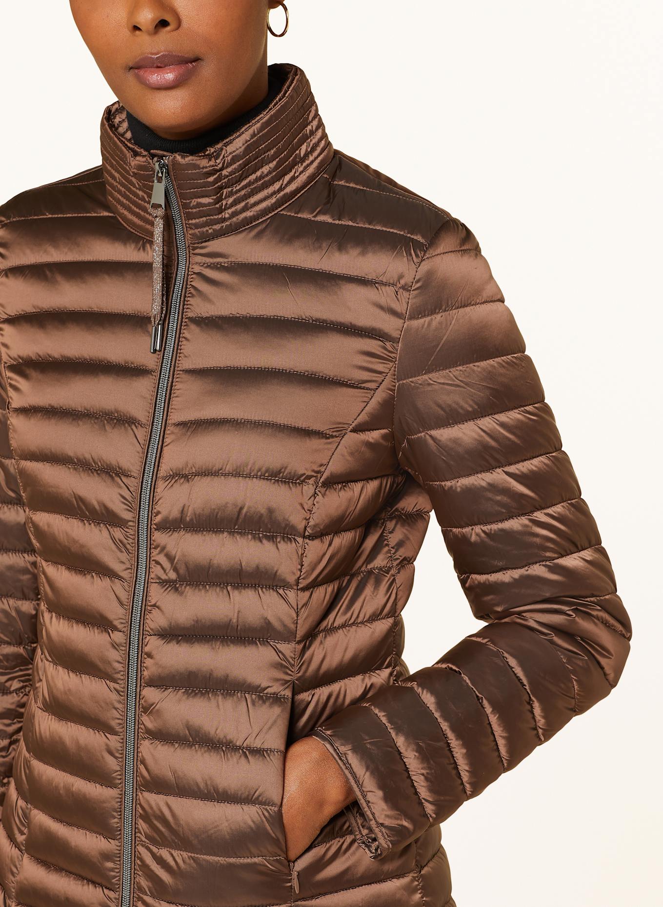 CARTOON Steppmantel: BRAUN