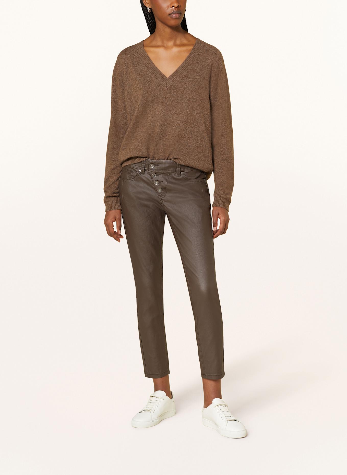 Buena Vista mALIBU 7/8 trousers in leather look, Color: DARK BROWN (Image 2)