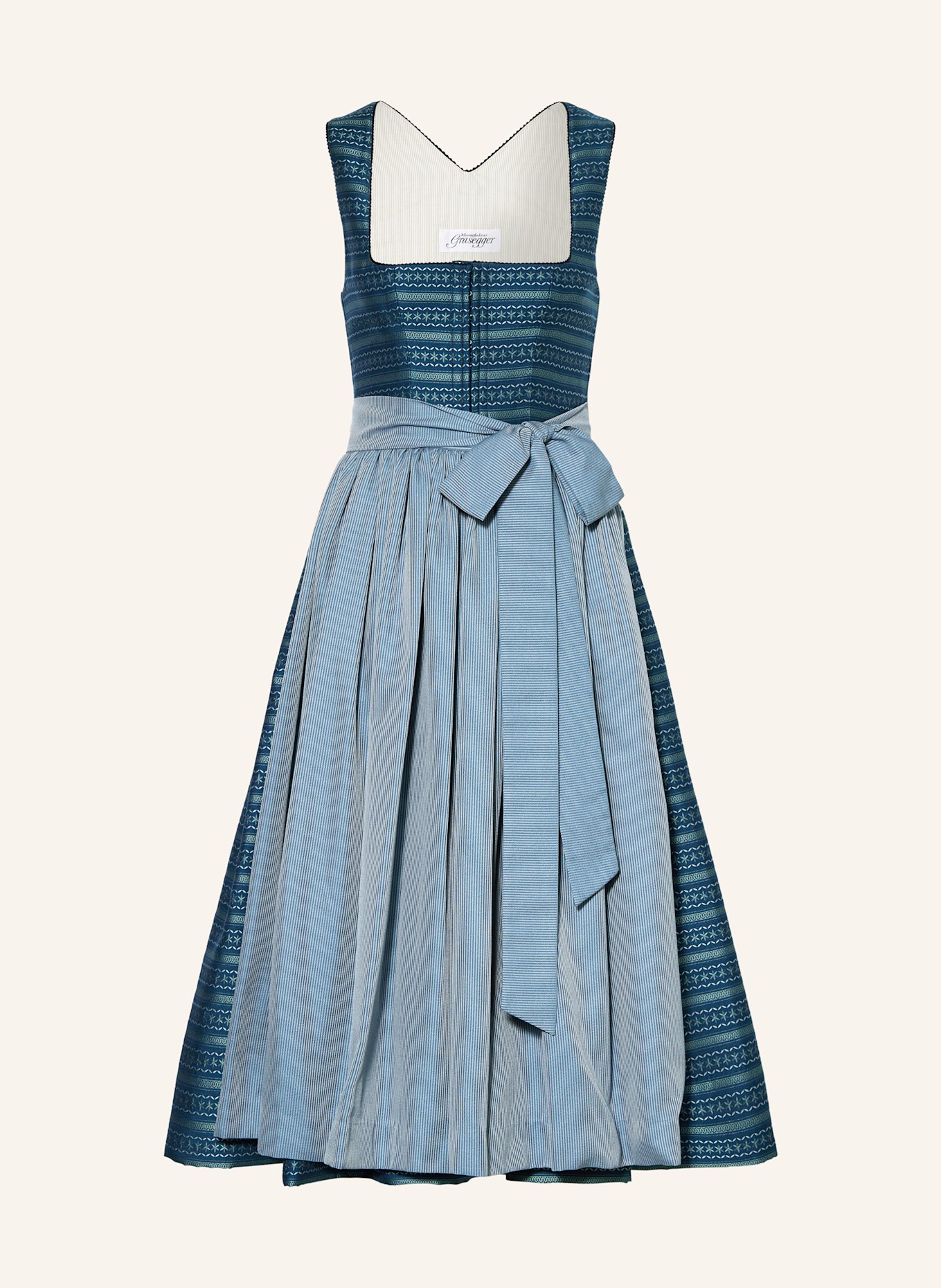 Grasegger Dirndl BRITTA: PETROL / BLAU
