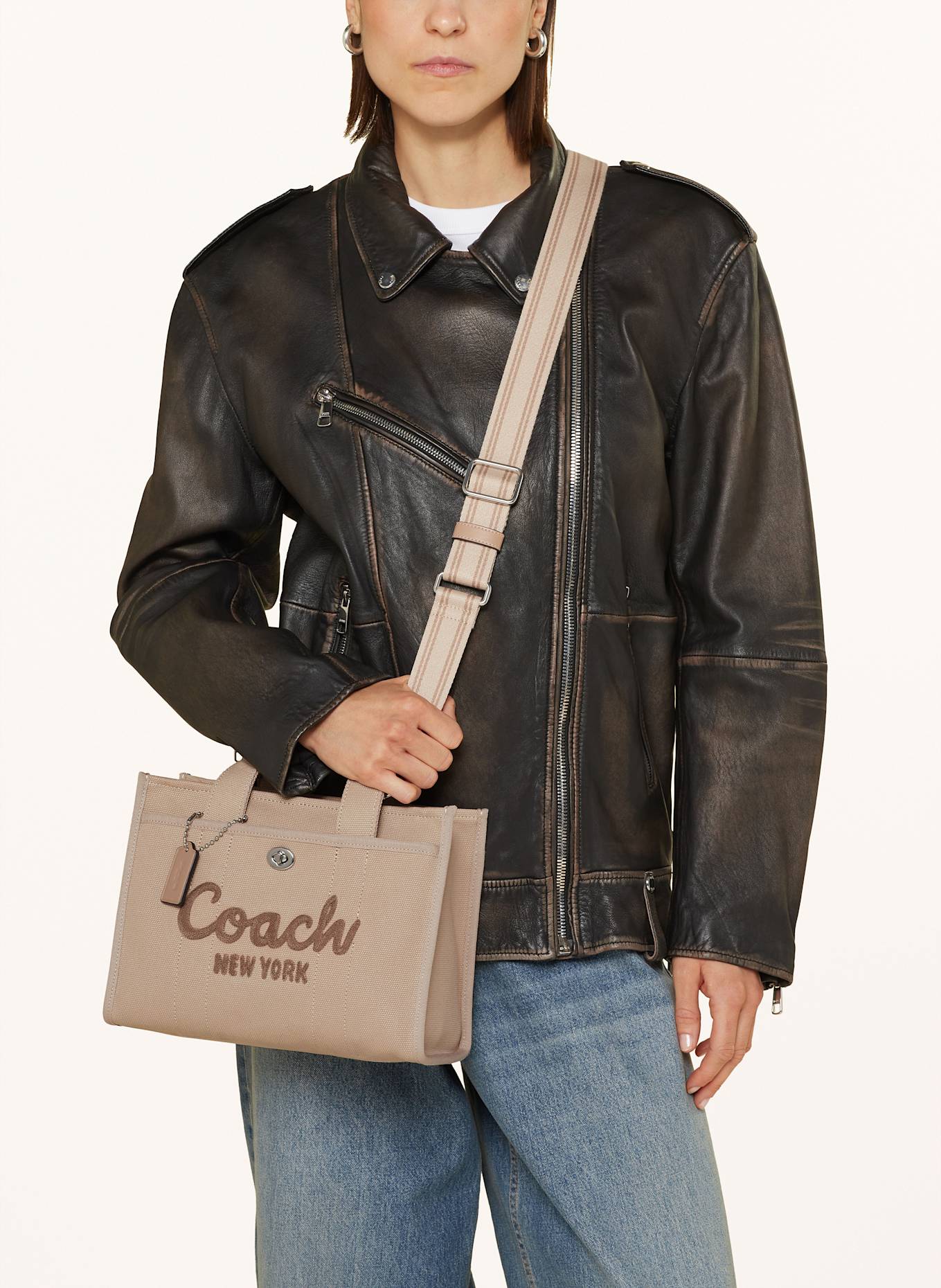 COACH Shopper CARGO: BEIGE