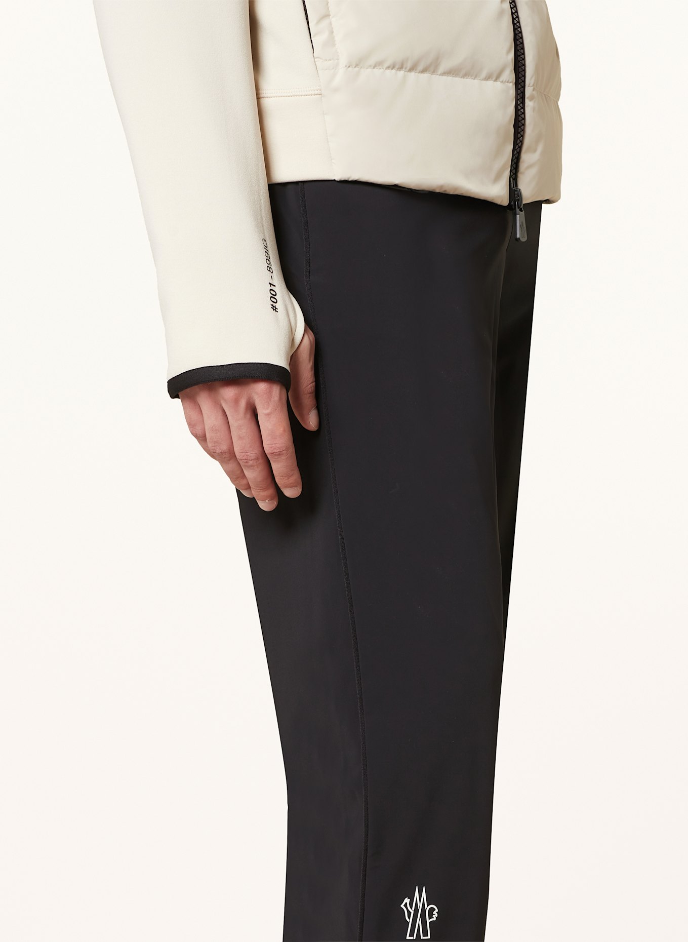 MONCLER GRENOBLE Lightweight down jacket in mixed materials: BEIGE