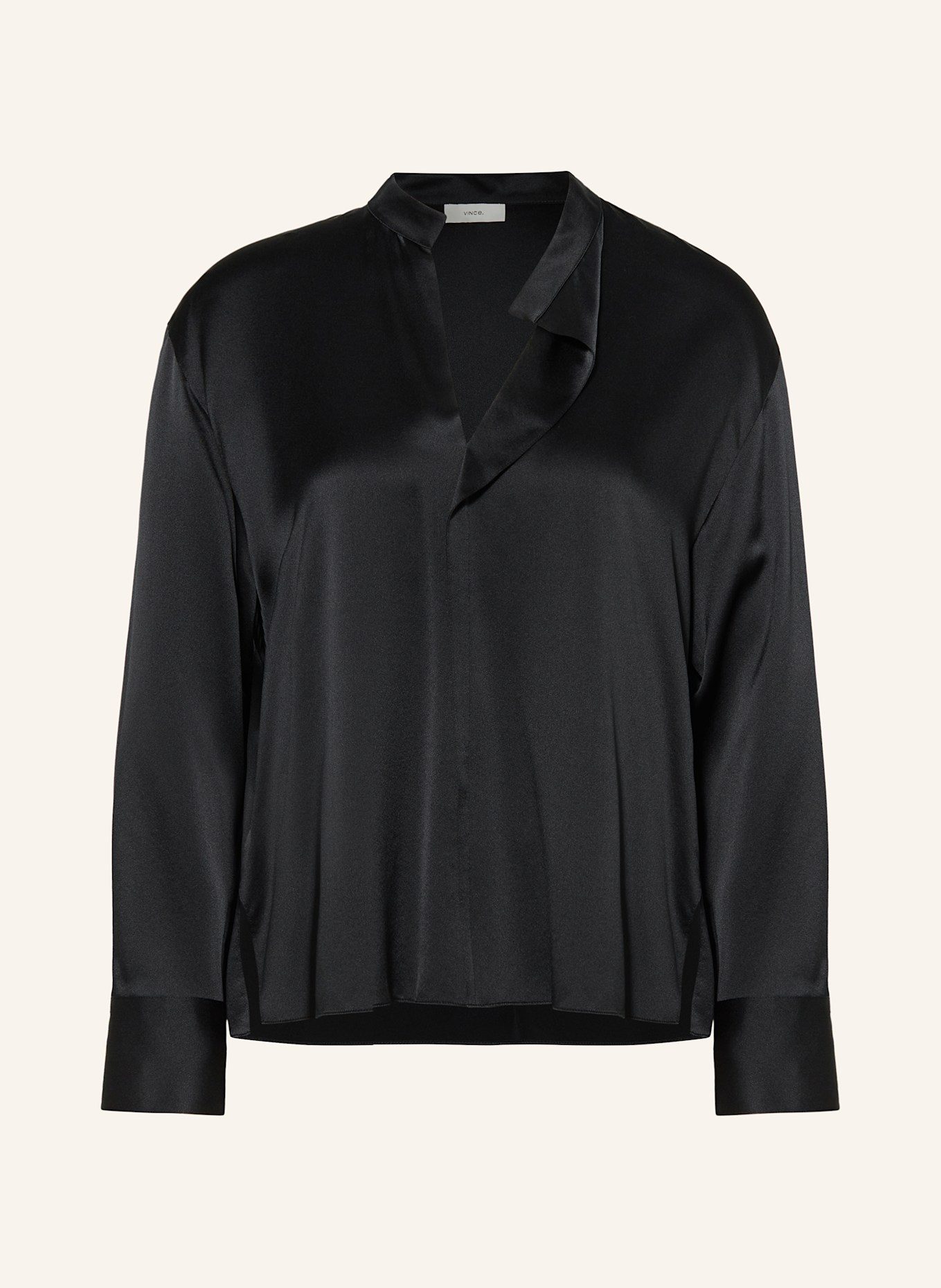 VINCE Silk blouse: BLACK