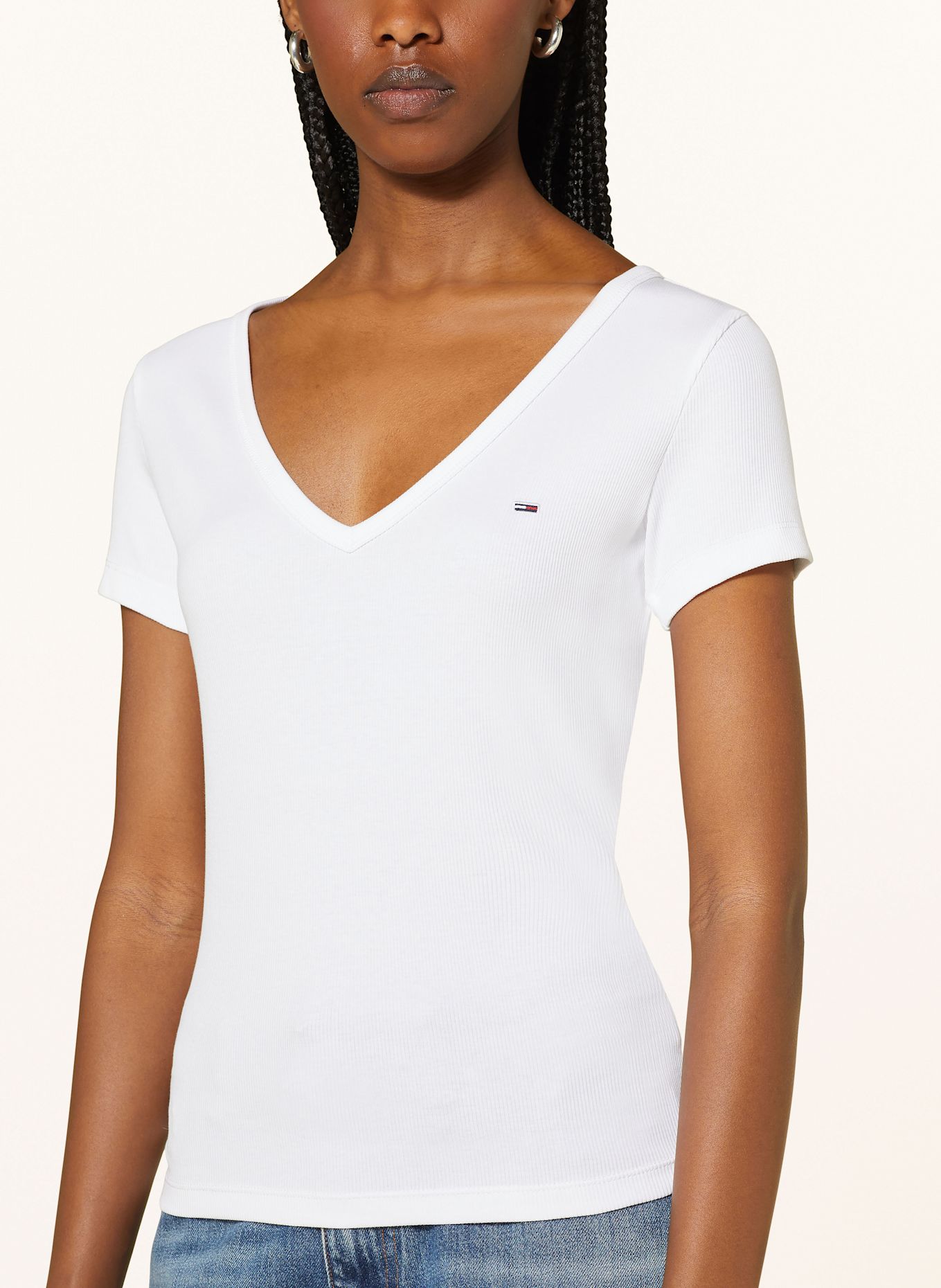 TOMMY JEANS T-shirt, Color: WHITE (Image 5)