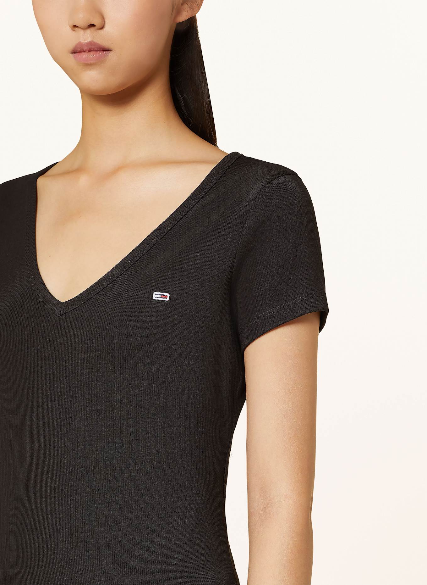 TOMMY JEANS T-Shirt: SCHWARZ