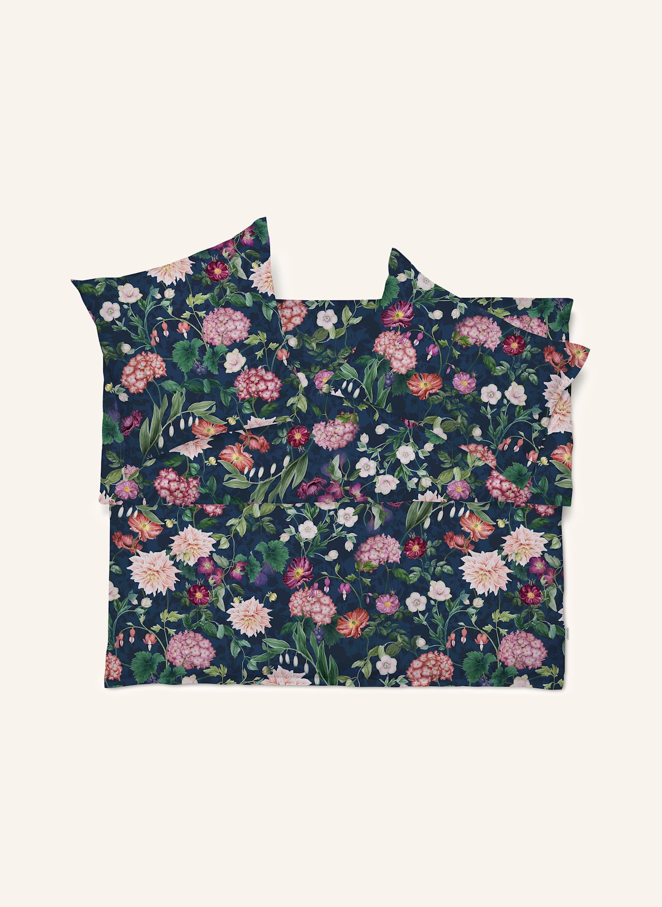 SCHLOSSBERG Bettbezug OPHELIA: BLAU / FUCHSIA / GRÜN