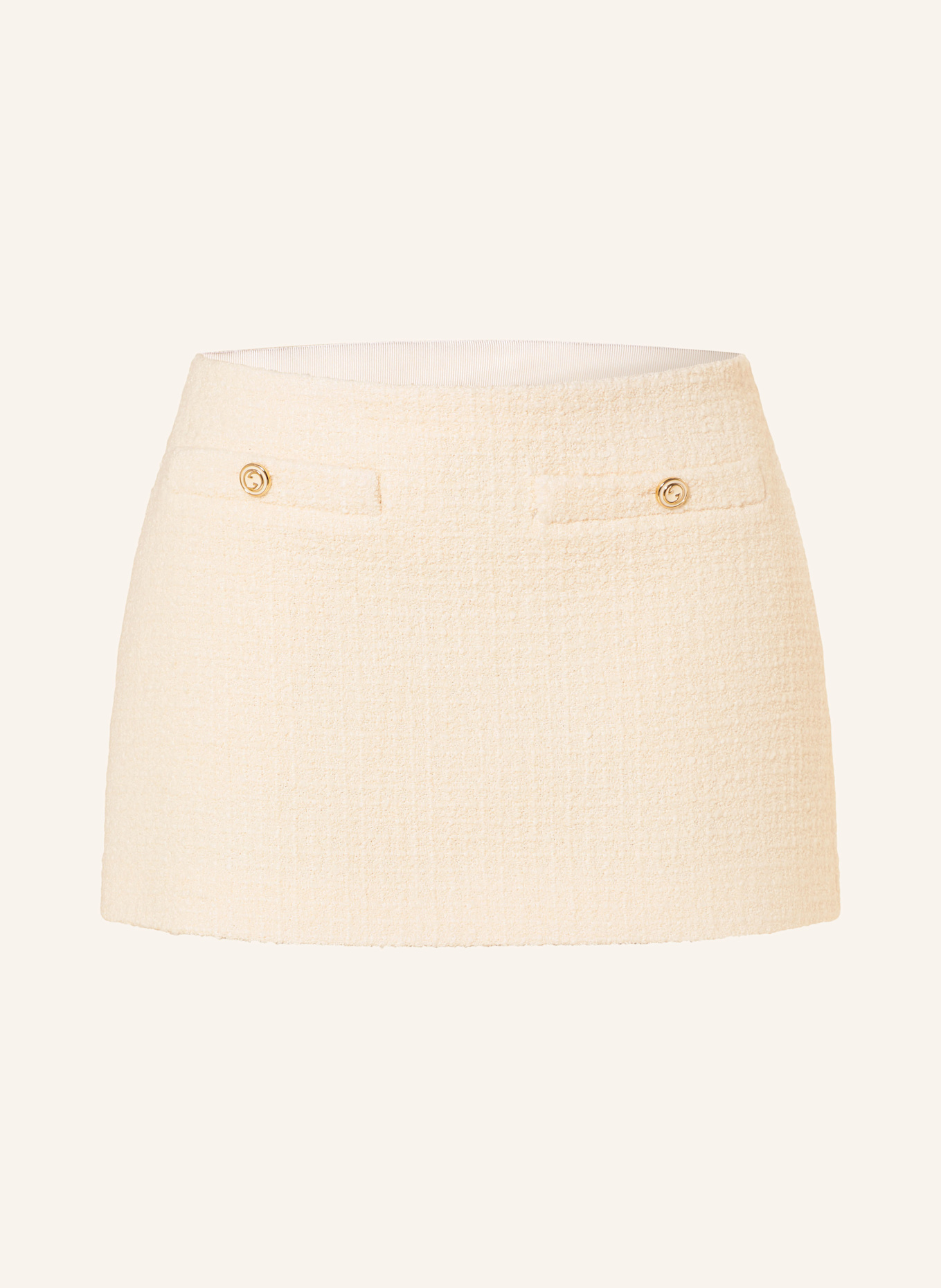 GUCCI Bouclé-Rock: ECRU