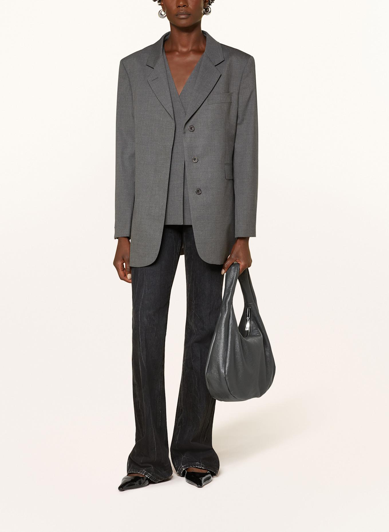 REMAIN Long blazer, Color: GRAY (Image 2)