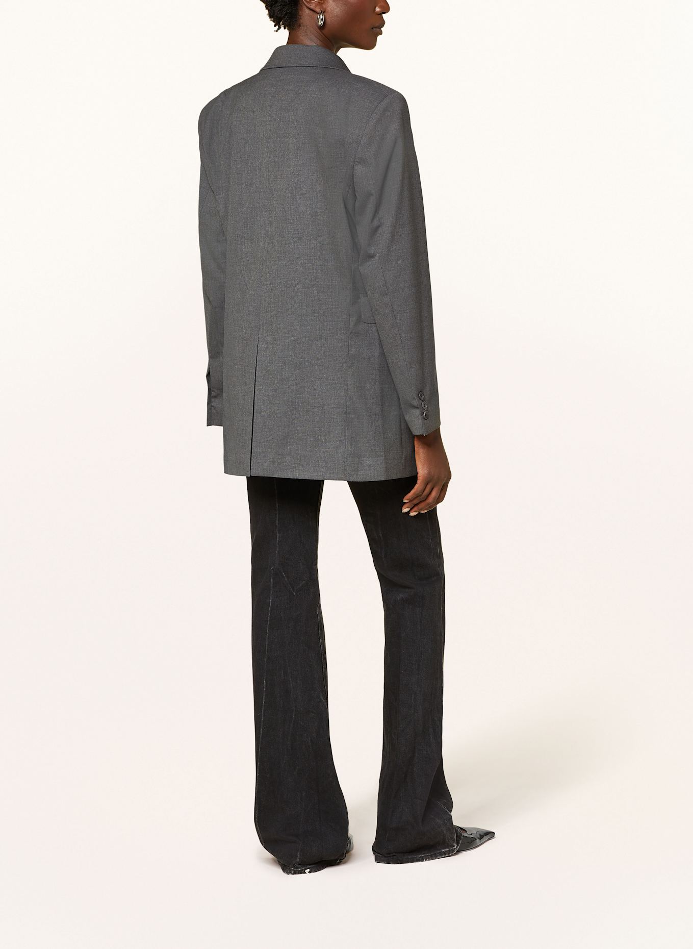 REMAIN Long blazer, Color: GRAY (Image 3)