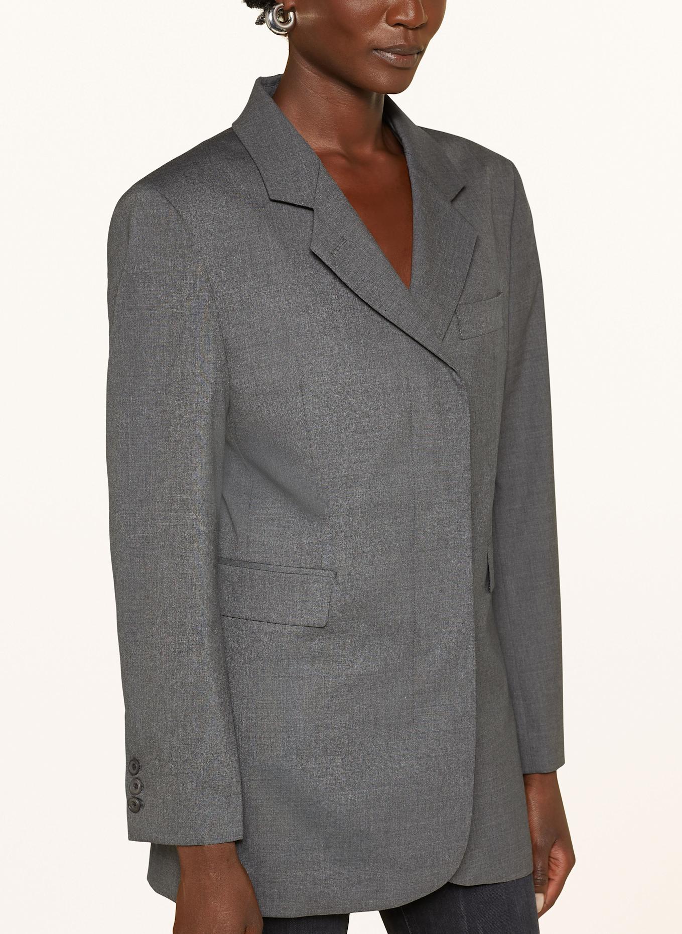 REMAIN Long blazer, Color: GRAY (Image 4)