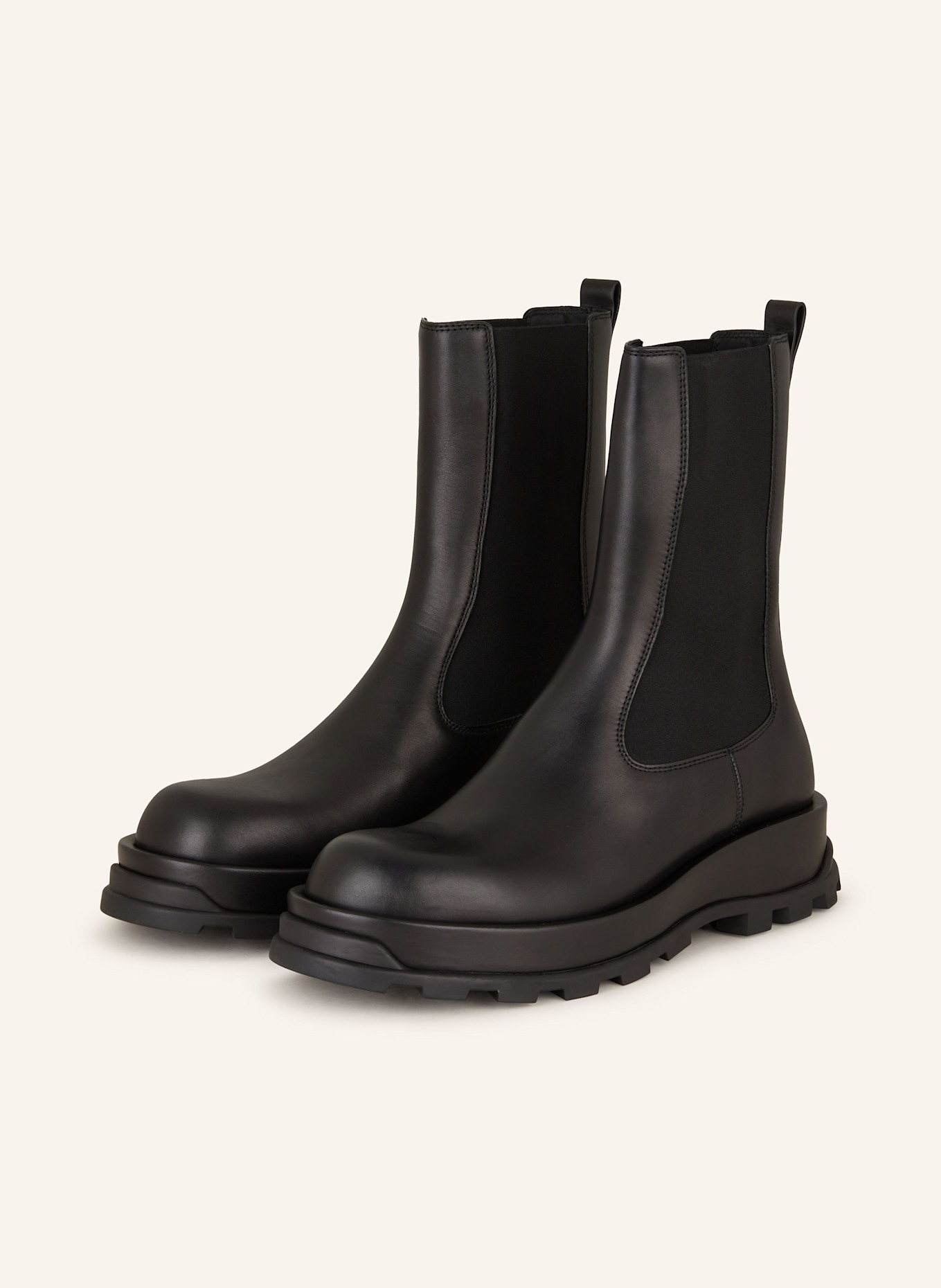 JIL SANDER Chelsea boots in black