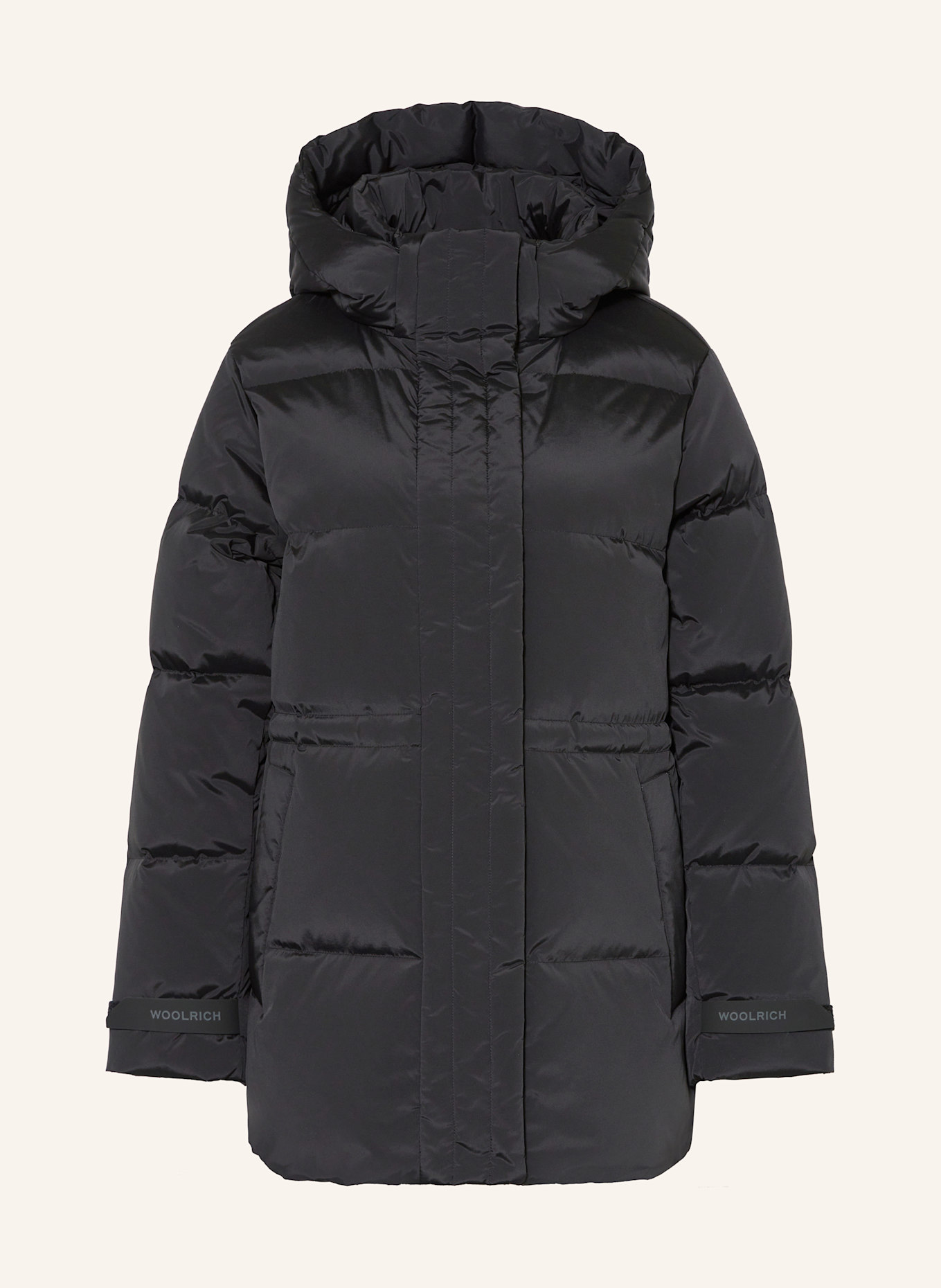 WOOLRICH Down jacket ALSEA with removable hood, Color: BLACK (Image 1)