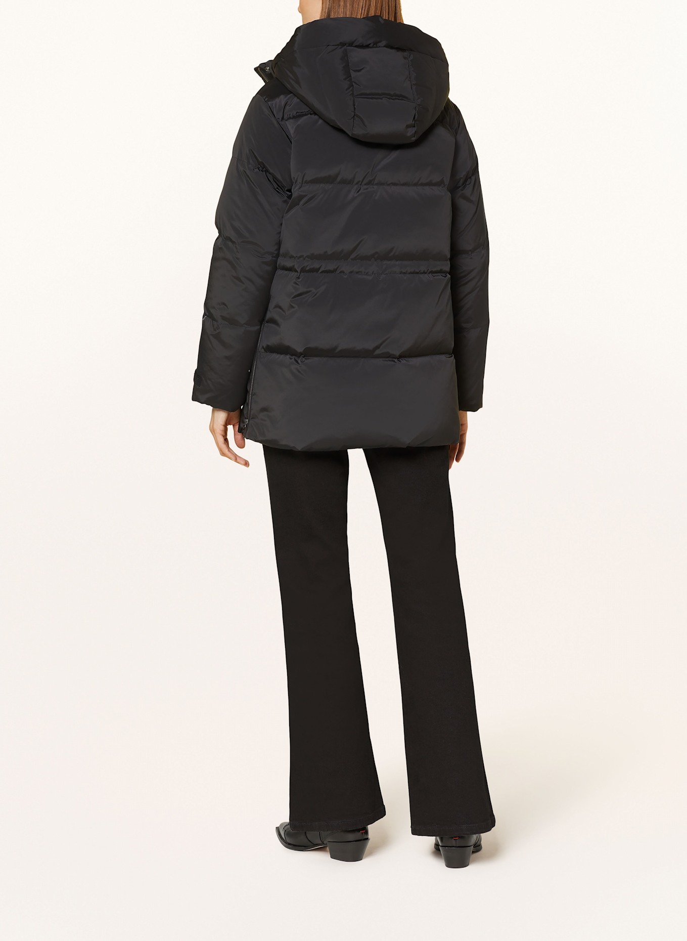 WOOLRICH Down jacket ALSEA with removable hood, Color: BLACK (Image 3)