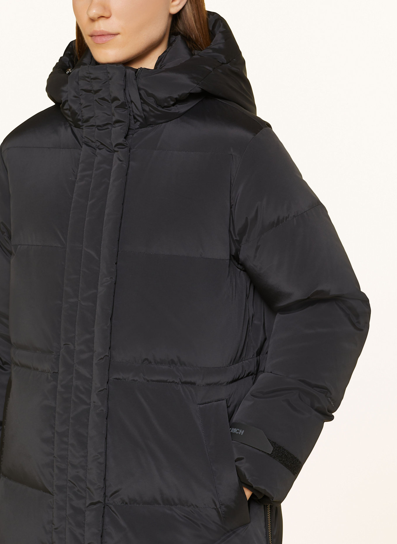 WOOLRICH Down jacket ALSEA with removable hood, Color: BLACK (Image 5)