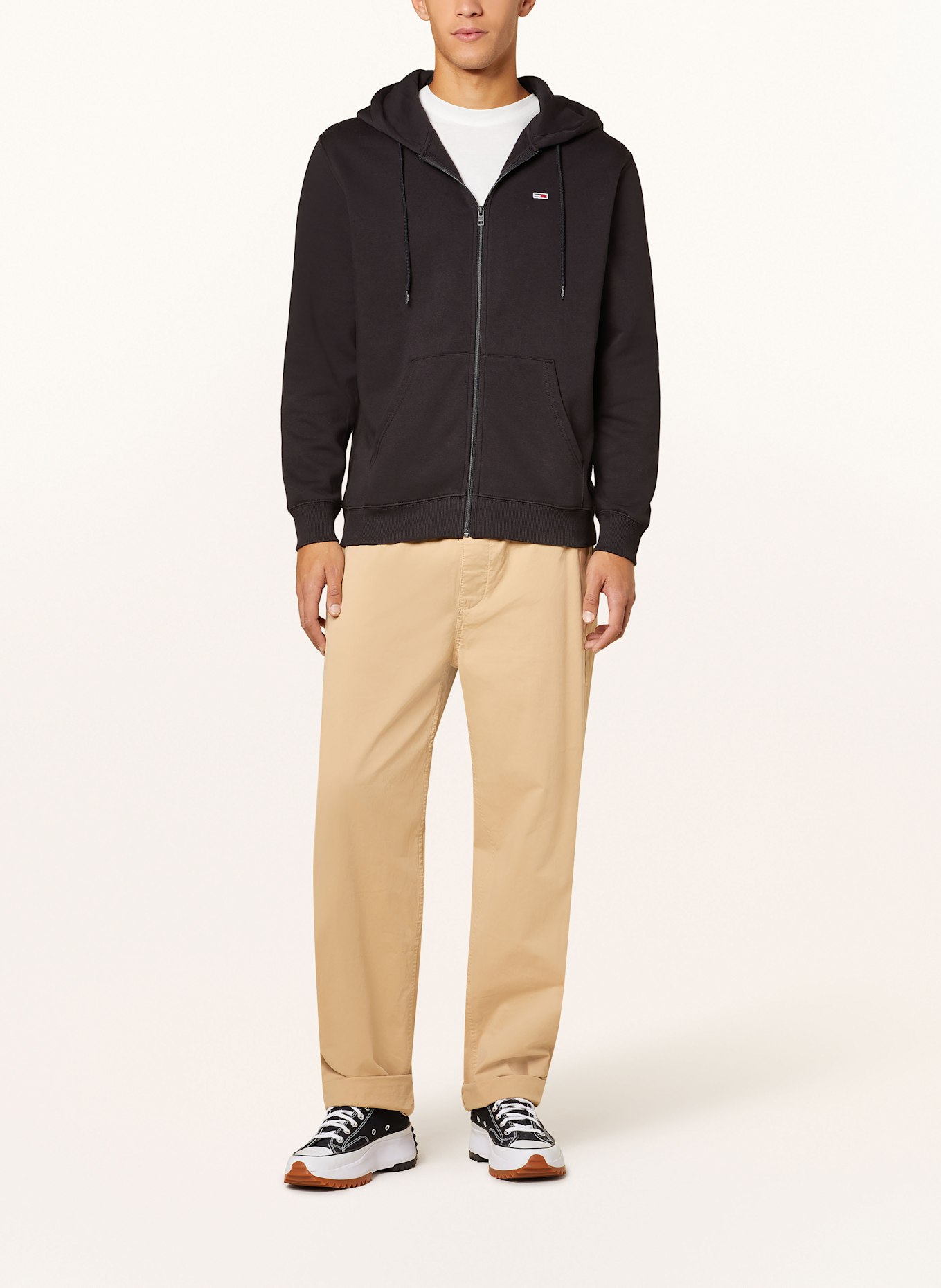 TOMMY JEANS Sweat jacket, Color: BLACK (Image 2)