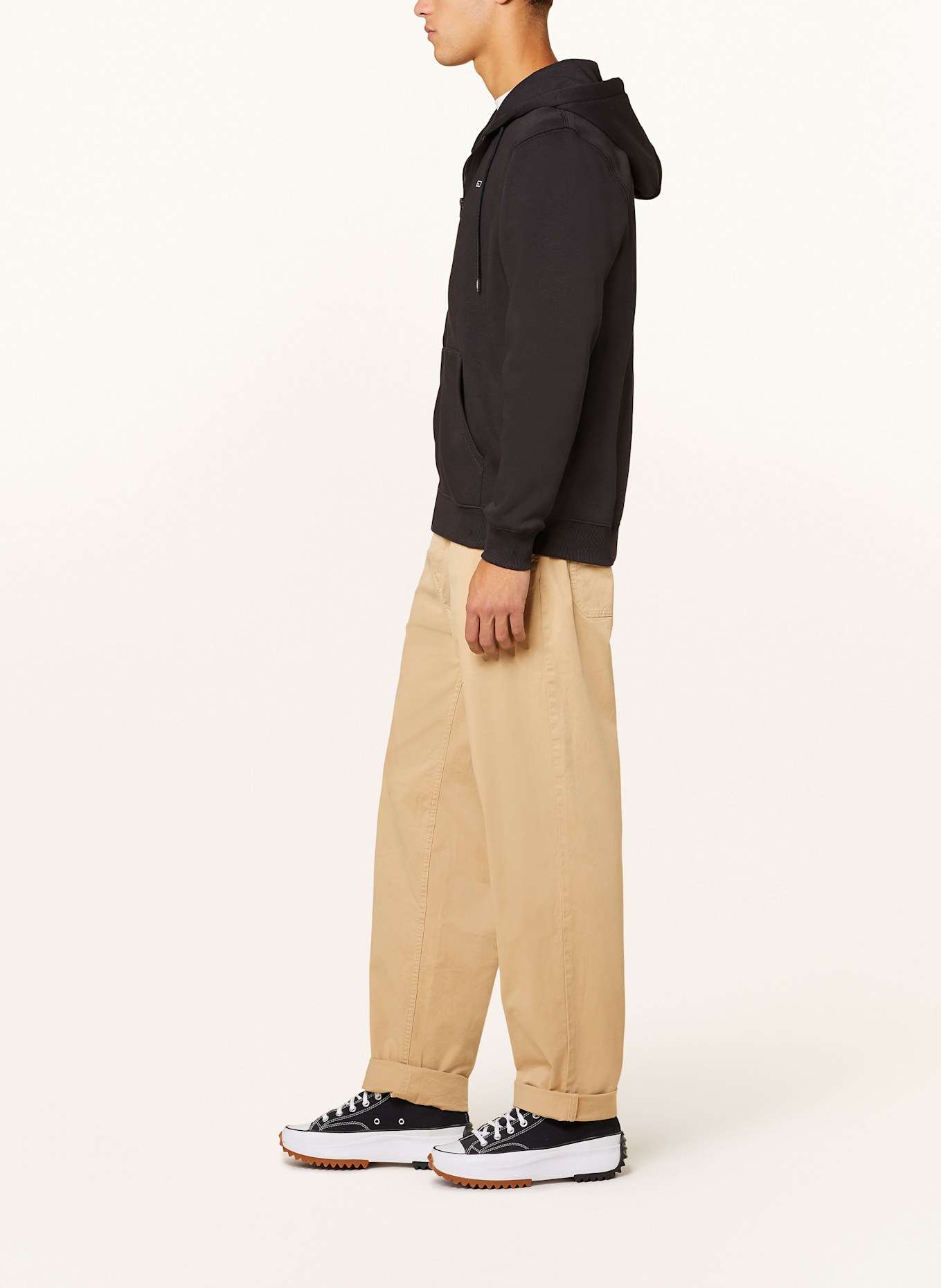 TOMMY JEANS Sweat jacket, Color: BLACK (Image 4)