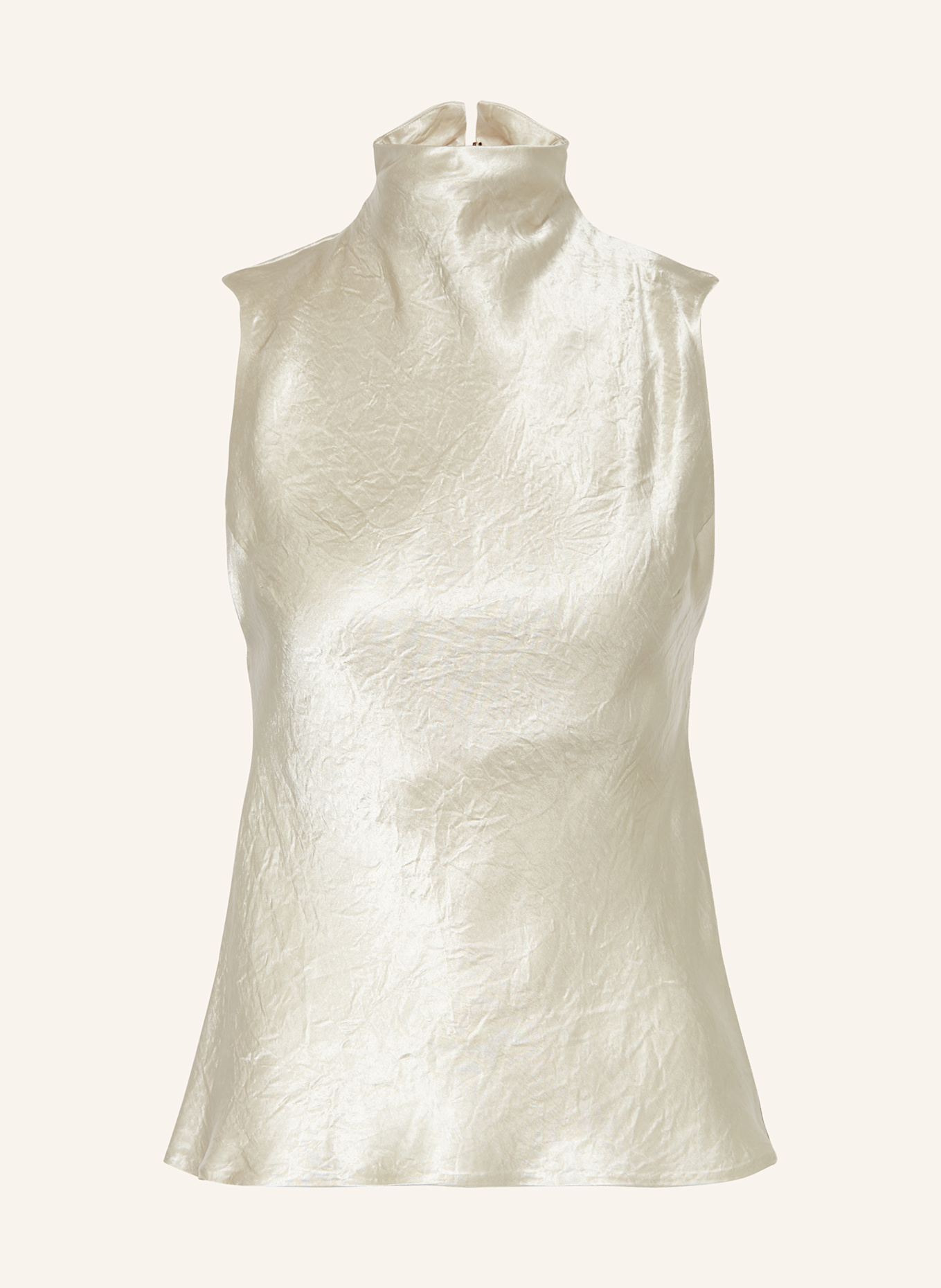 Nanushka Top satynowy COLSON: ECRU