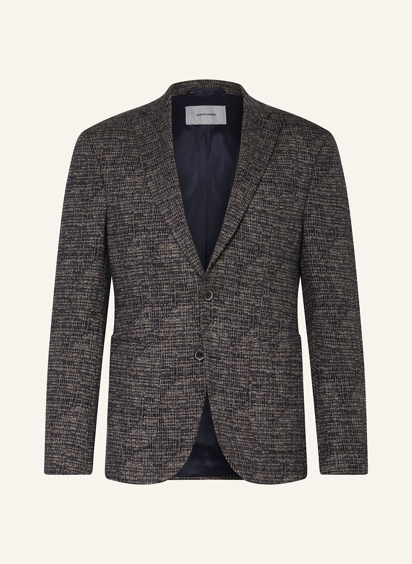 pierre cardin Jacket MICHEL Modern Fit in dark blue brown light gray