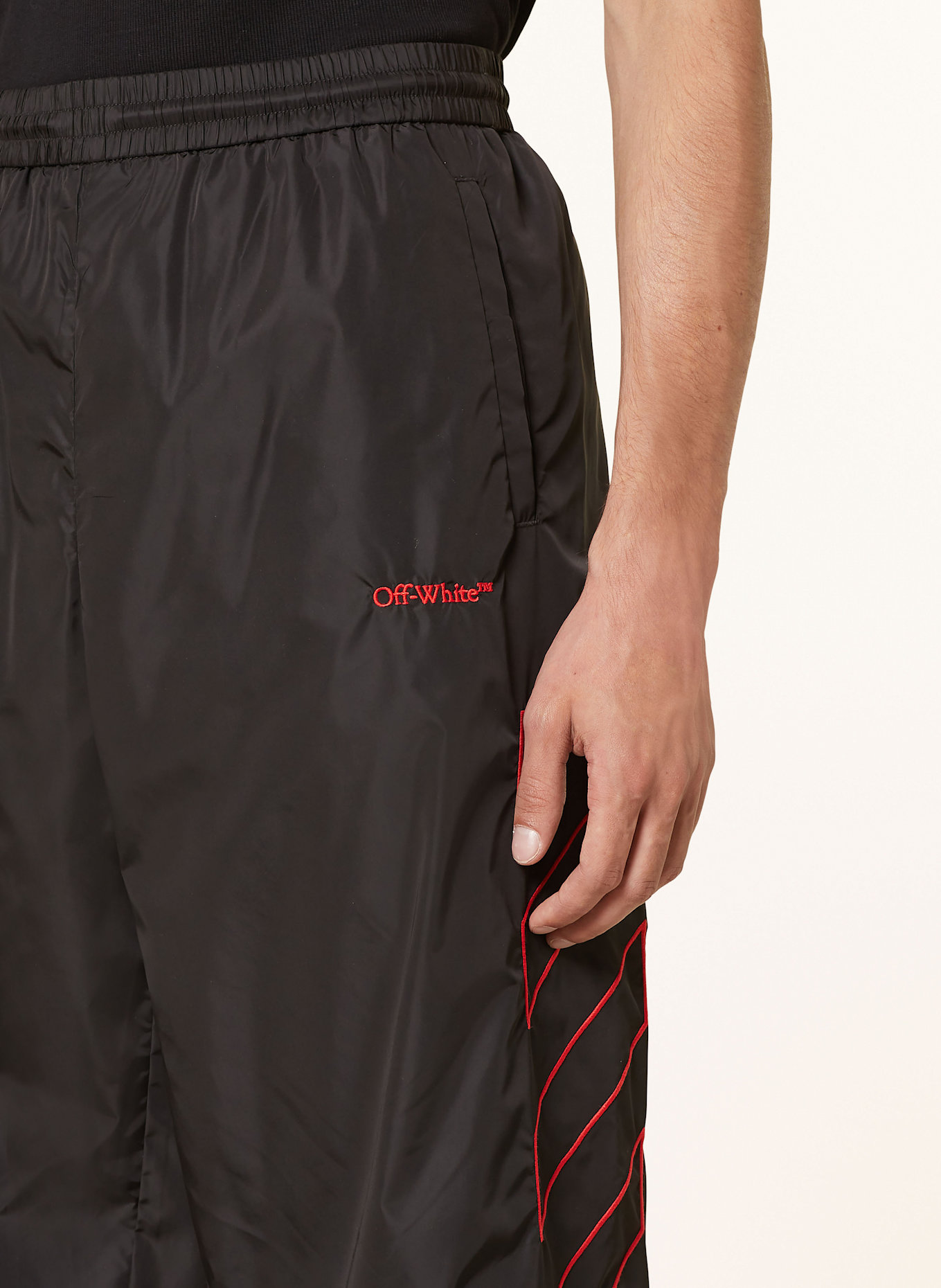 Off white red track pants top
