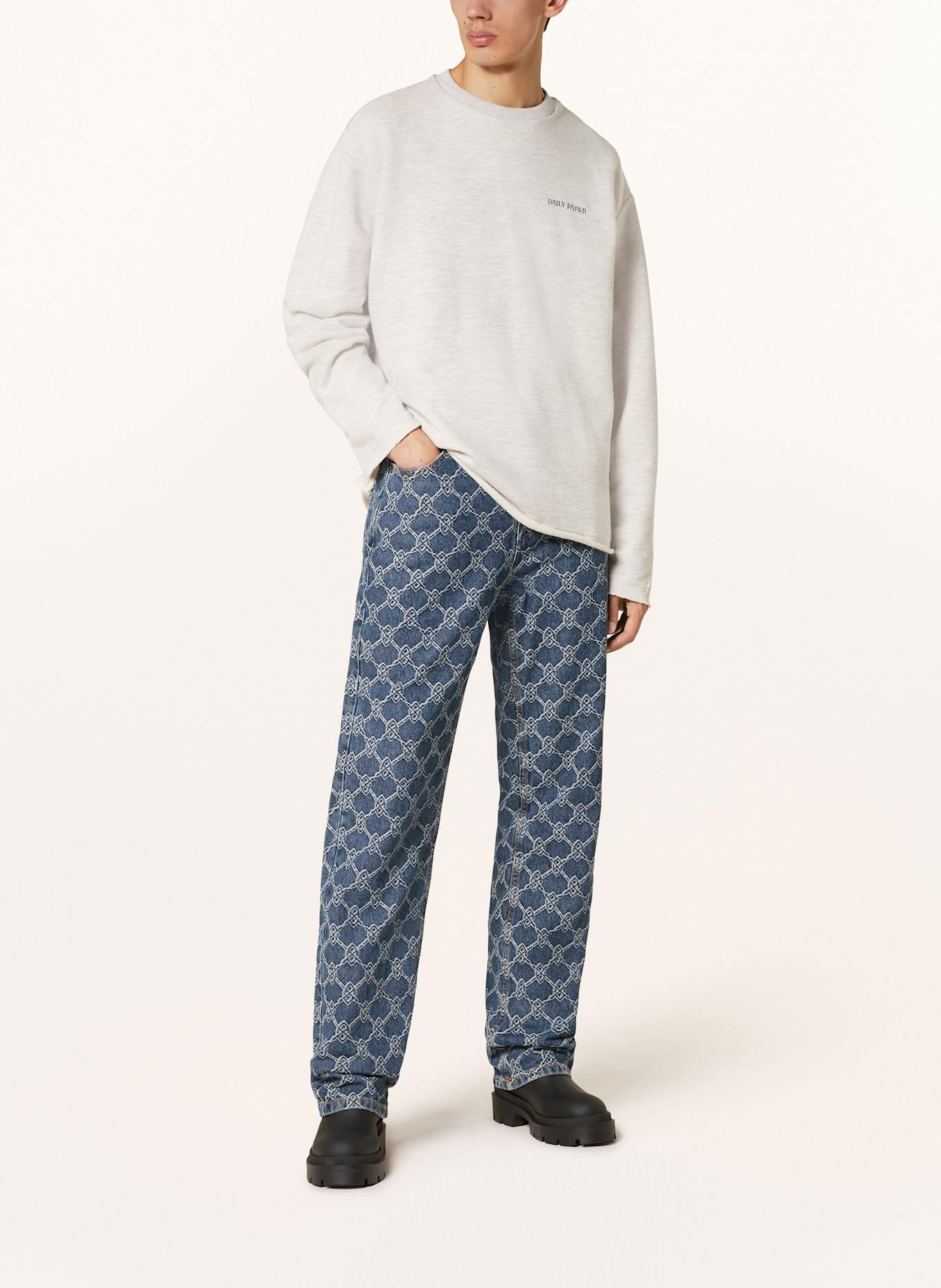 DAILY PAPER Mikina ANIOLA: SVĚTLE ŠEDÁ