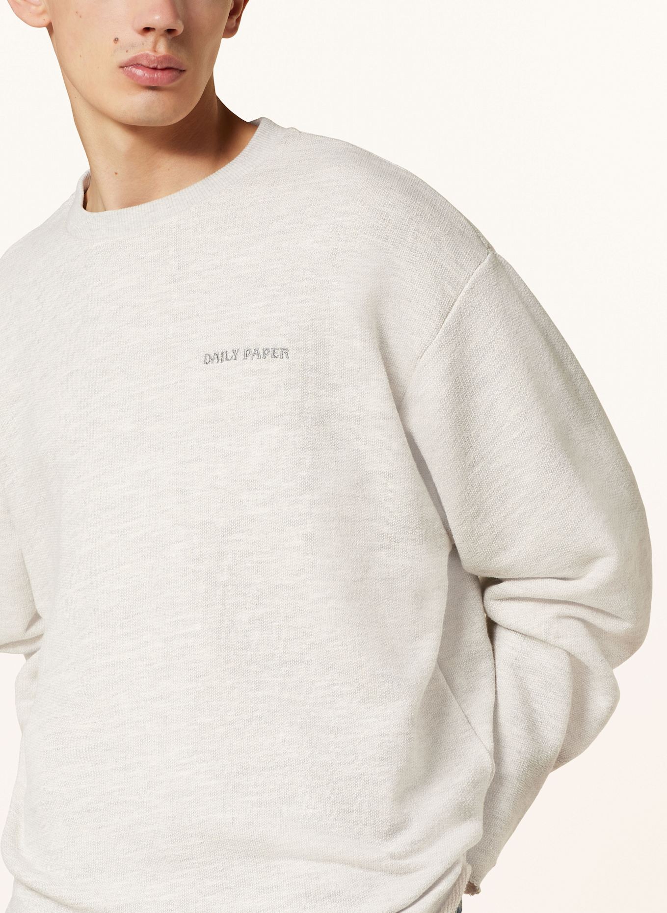 DAILY PAPER Mikina ANIOLA: SVĚTLE ŠEDÁ