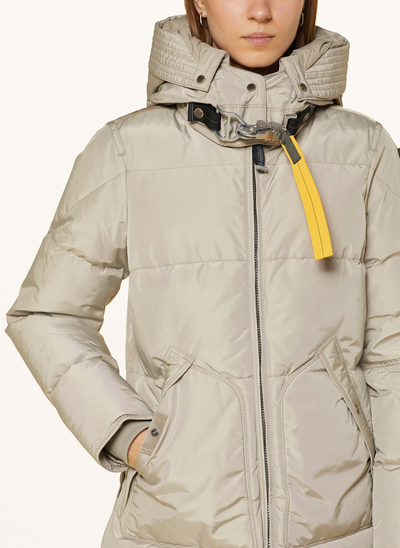 PARAJUMPERS Daunenmantel LONG BEAR mit abnehmbarer Kapuze: BEIGE