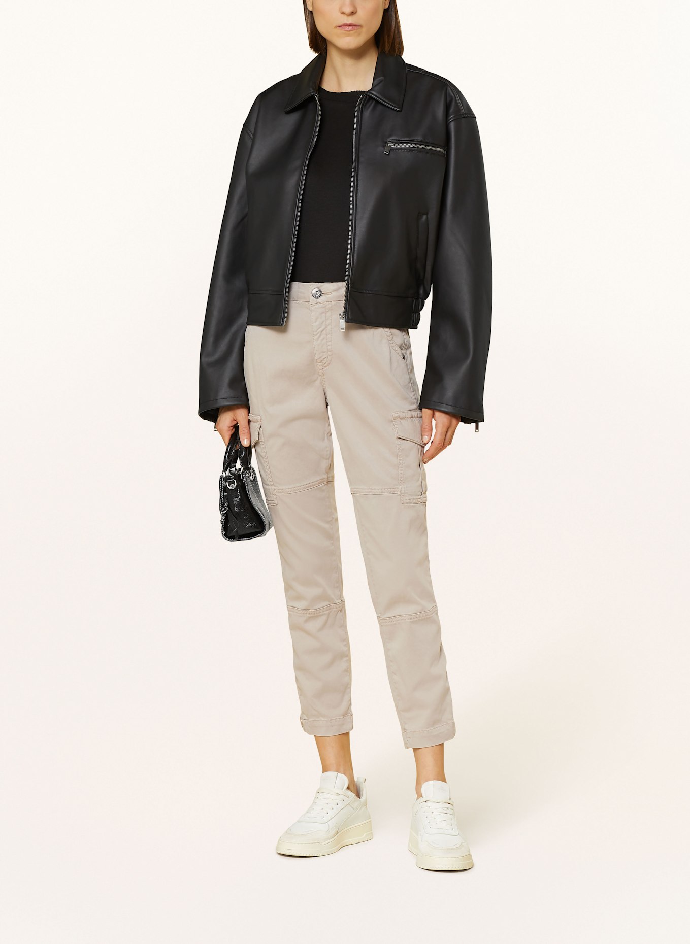 TRUE RELIGION Bojówki: BEŻOWY