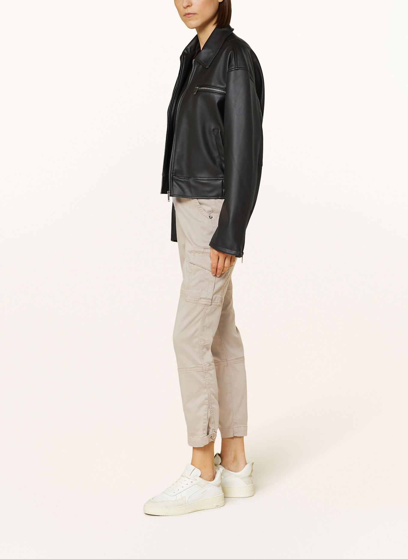 TRUE RELIGION Bojówki: BEŻOWY