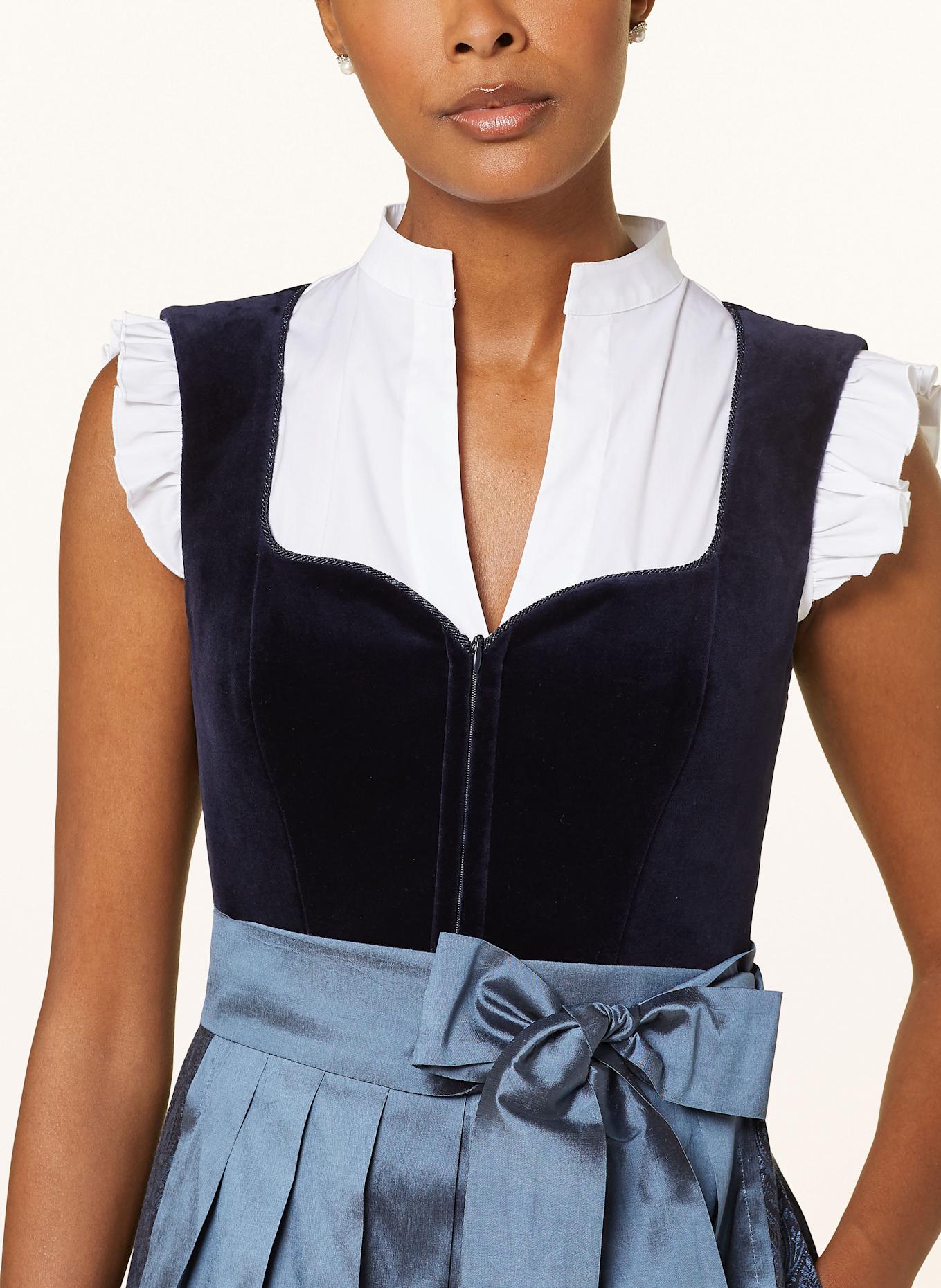 AlpenHERZ Dirndl FRANZI: MODRÁ / TMAVĚ MODRÁ