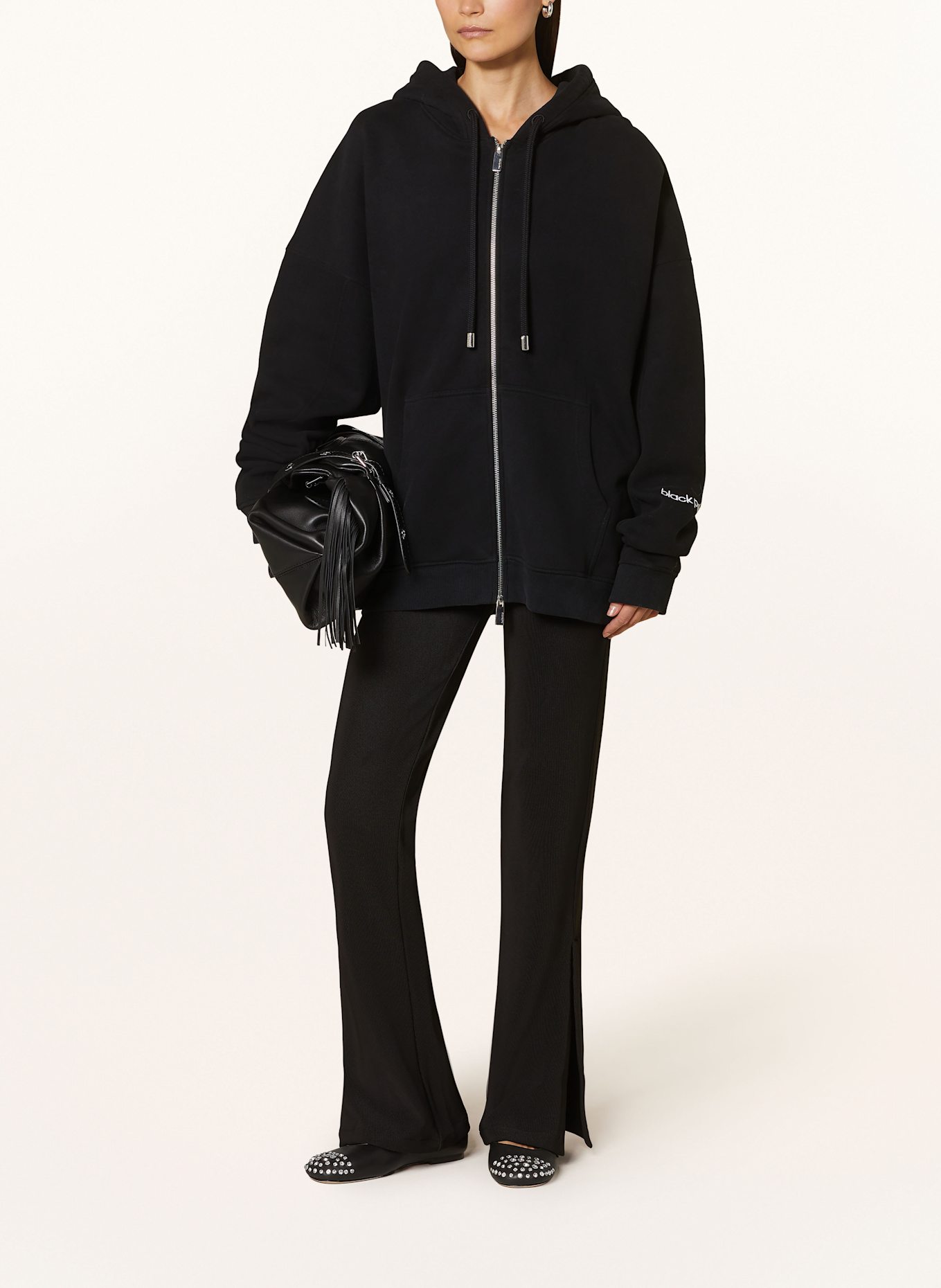 black palms HONEY 2.0 sweat jacket: BLACK