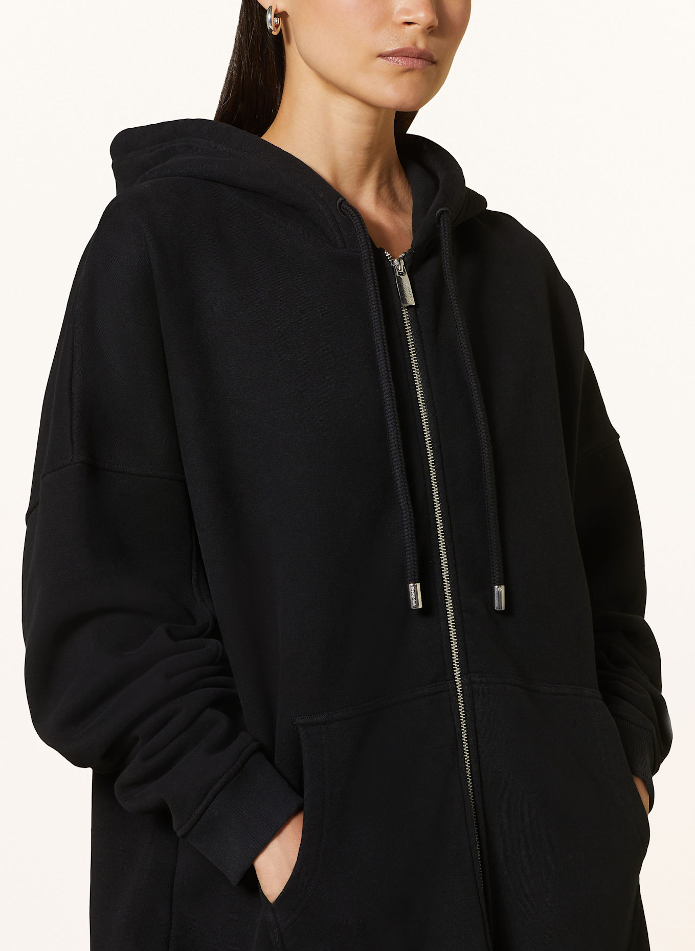 black palms HONEY 2.0 sweat jacket: BLACK