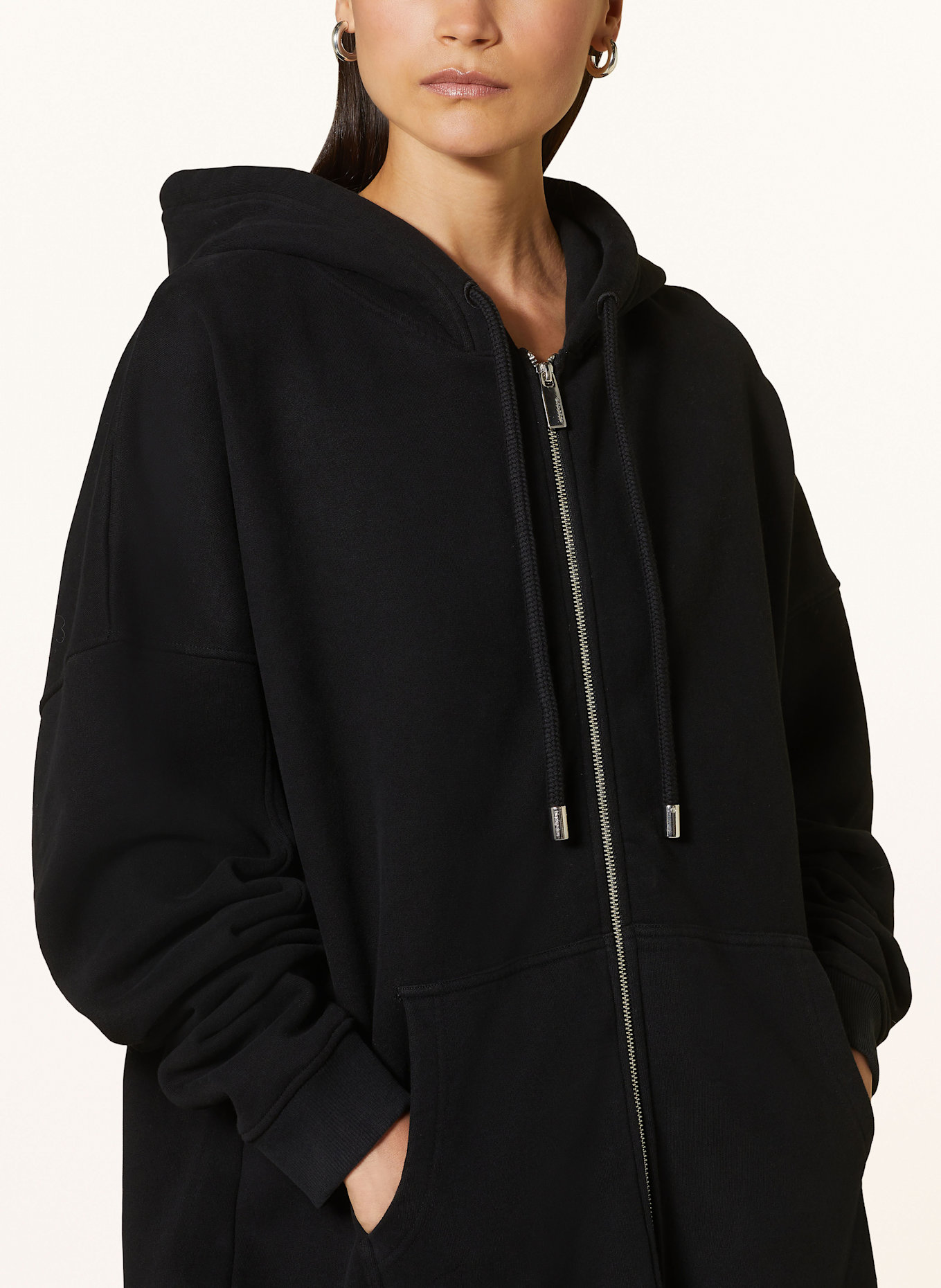 black palms HONEY 2.0 sweat jacket: BLACK