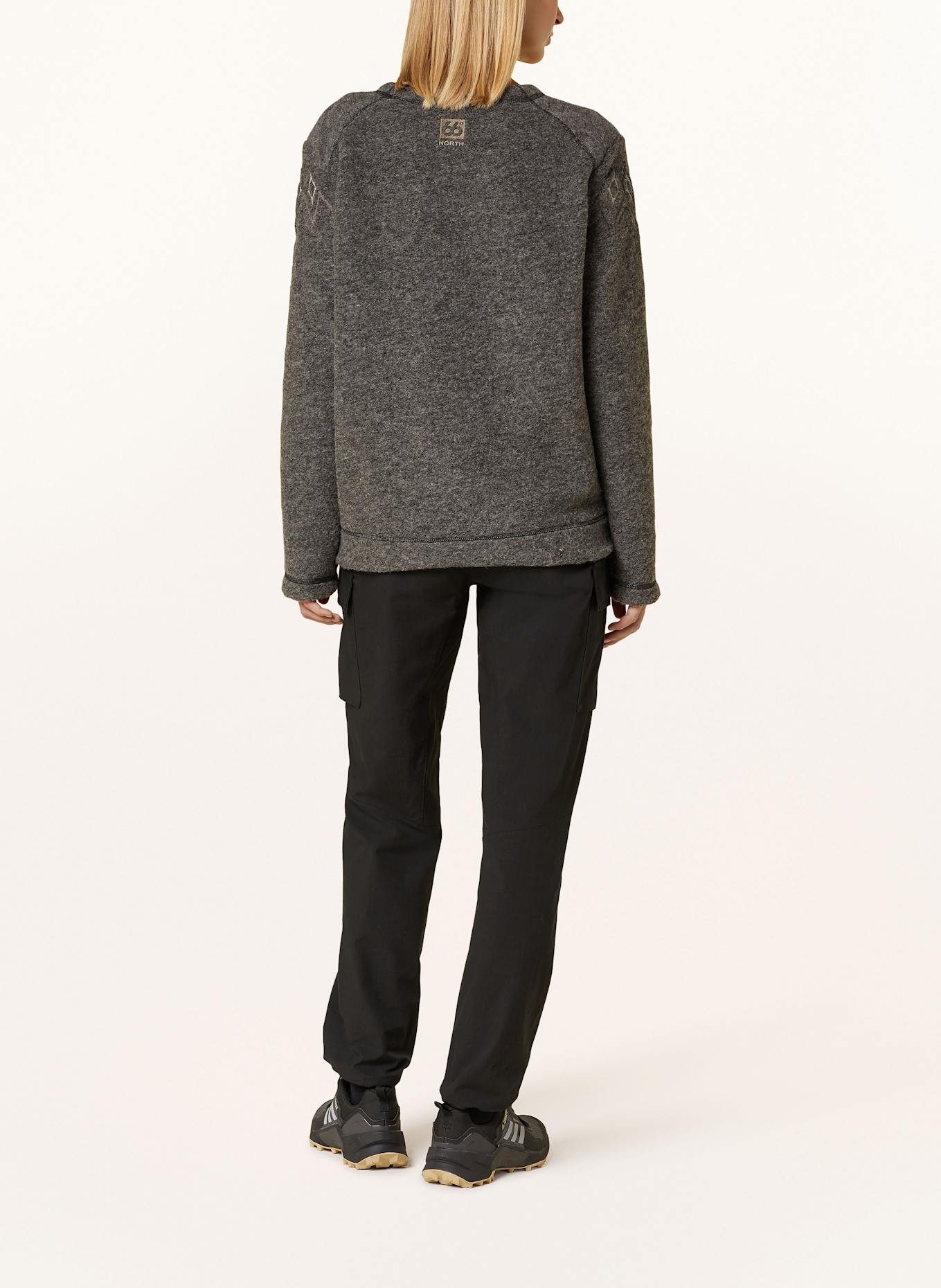 66°NORTH Pullover KALDI: DUNKELGRAU
