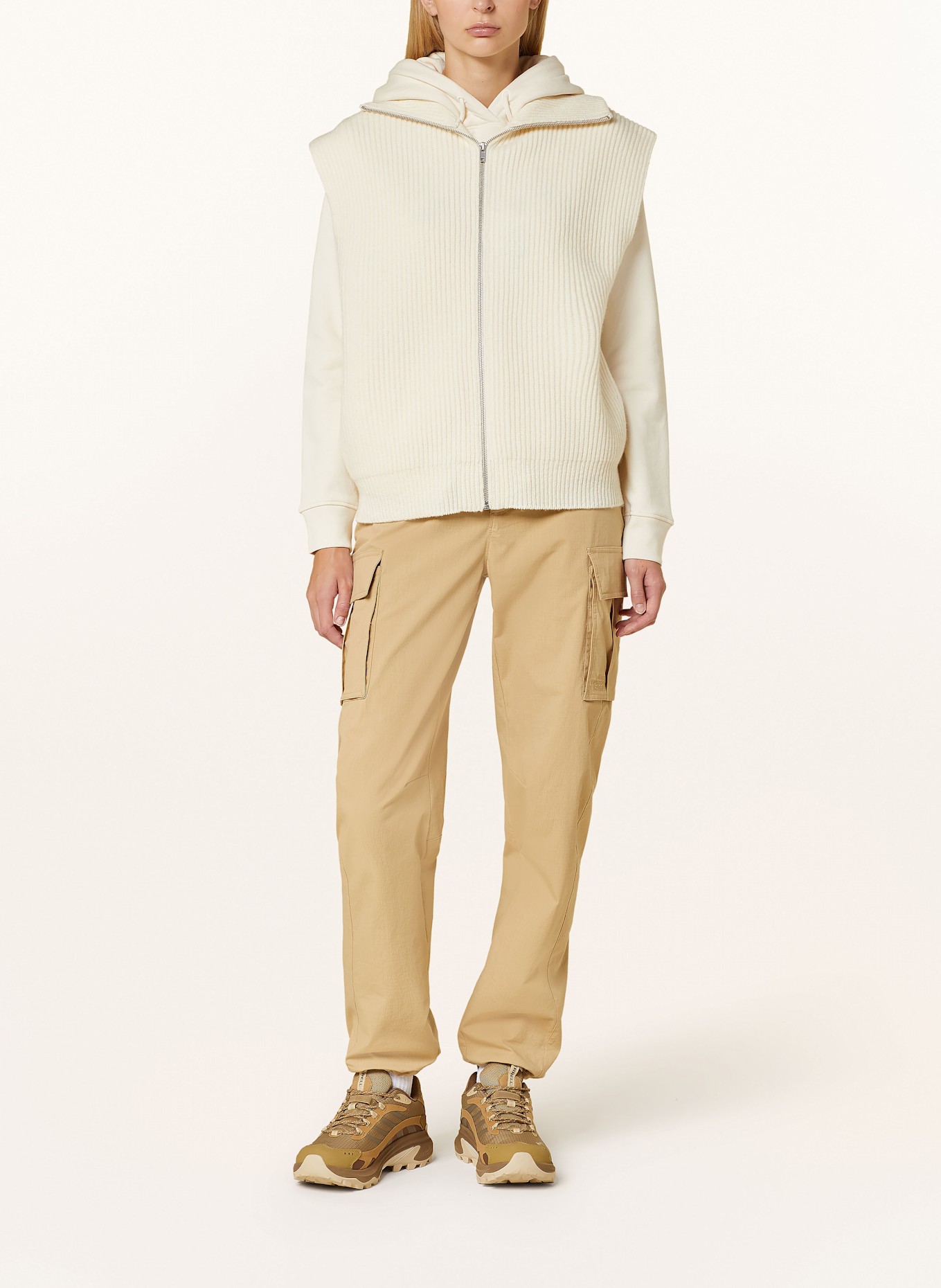 66°NORTH Sweater vest VONARSTRÆTI: ECRU