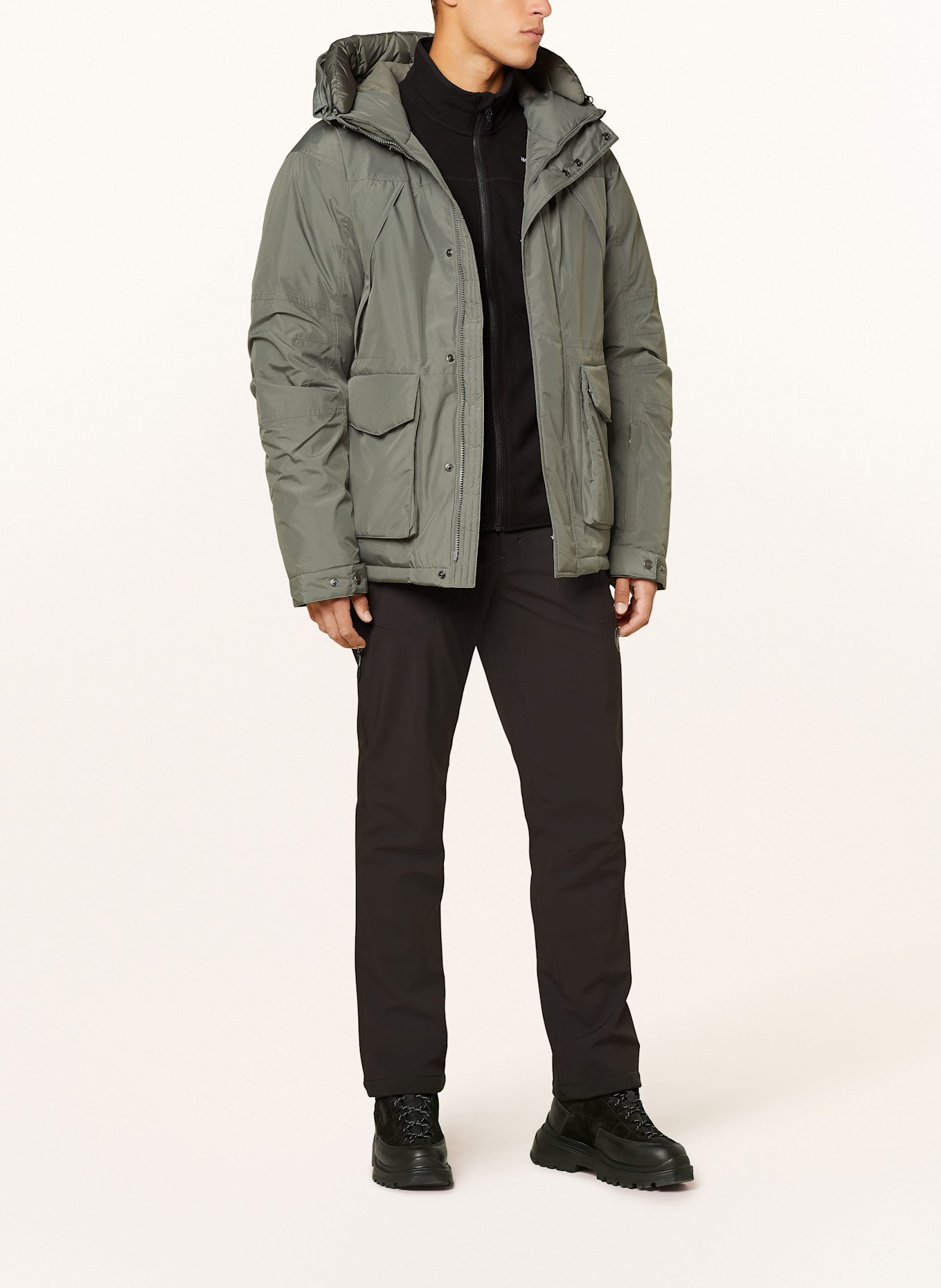 66°NORTH Daunenparka THORSMORK mit abnehmbarem Kragen: GRÜN