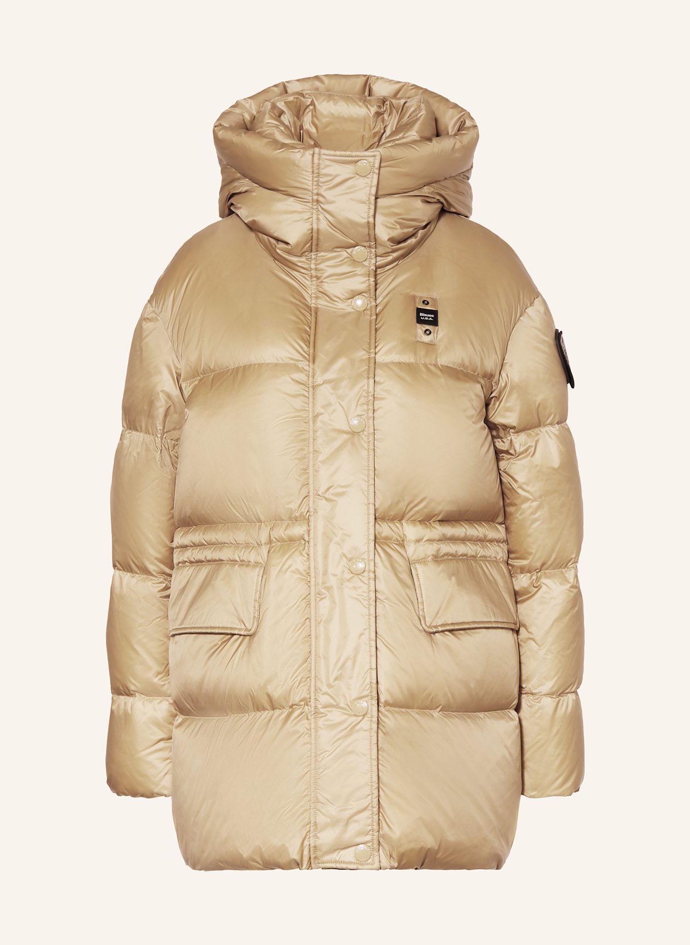 Blauer Daunenjacke LAUREL: BEIGE