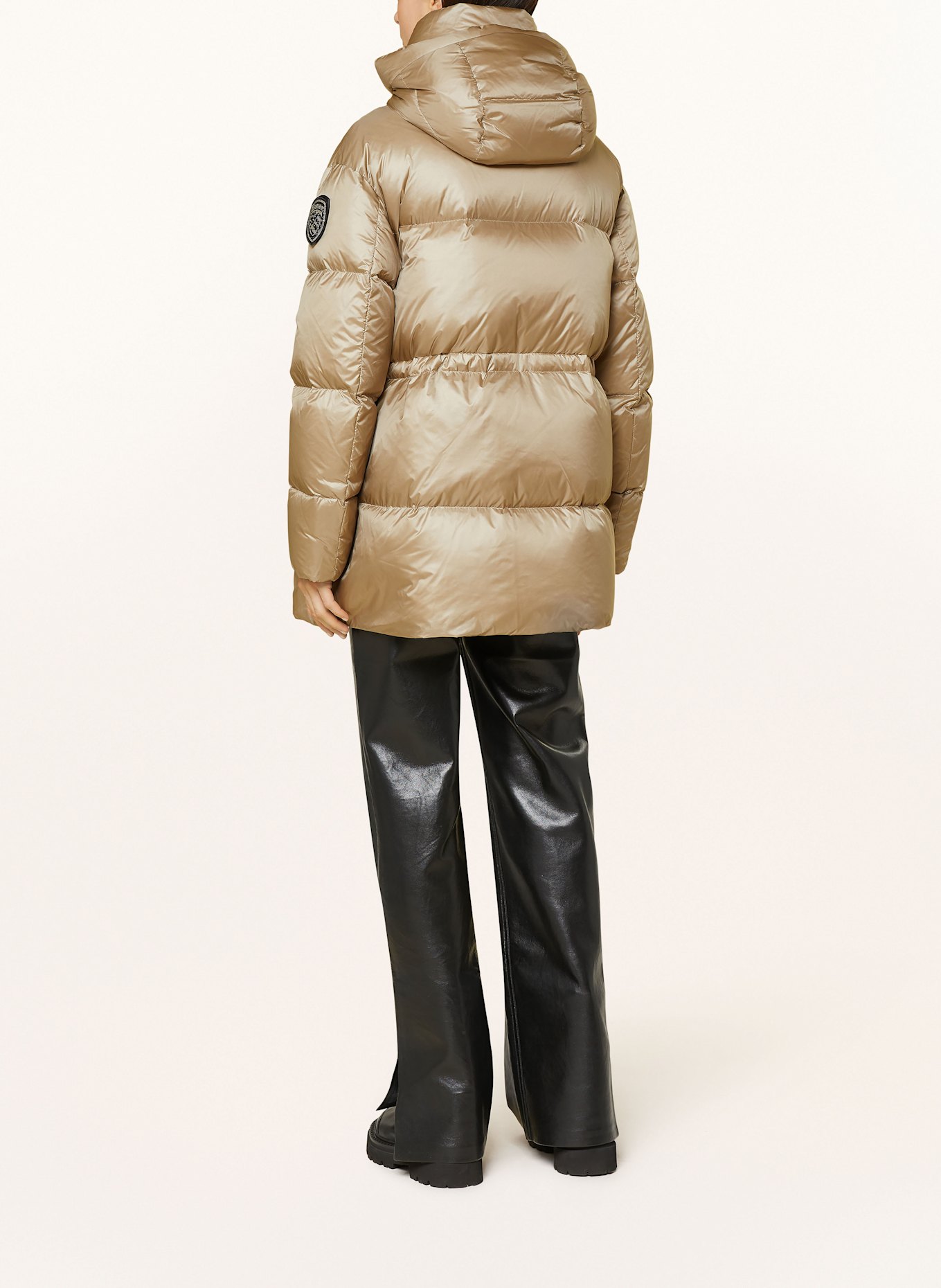 Blauer Daunenjacke LAUREL: BEIGE