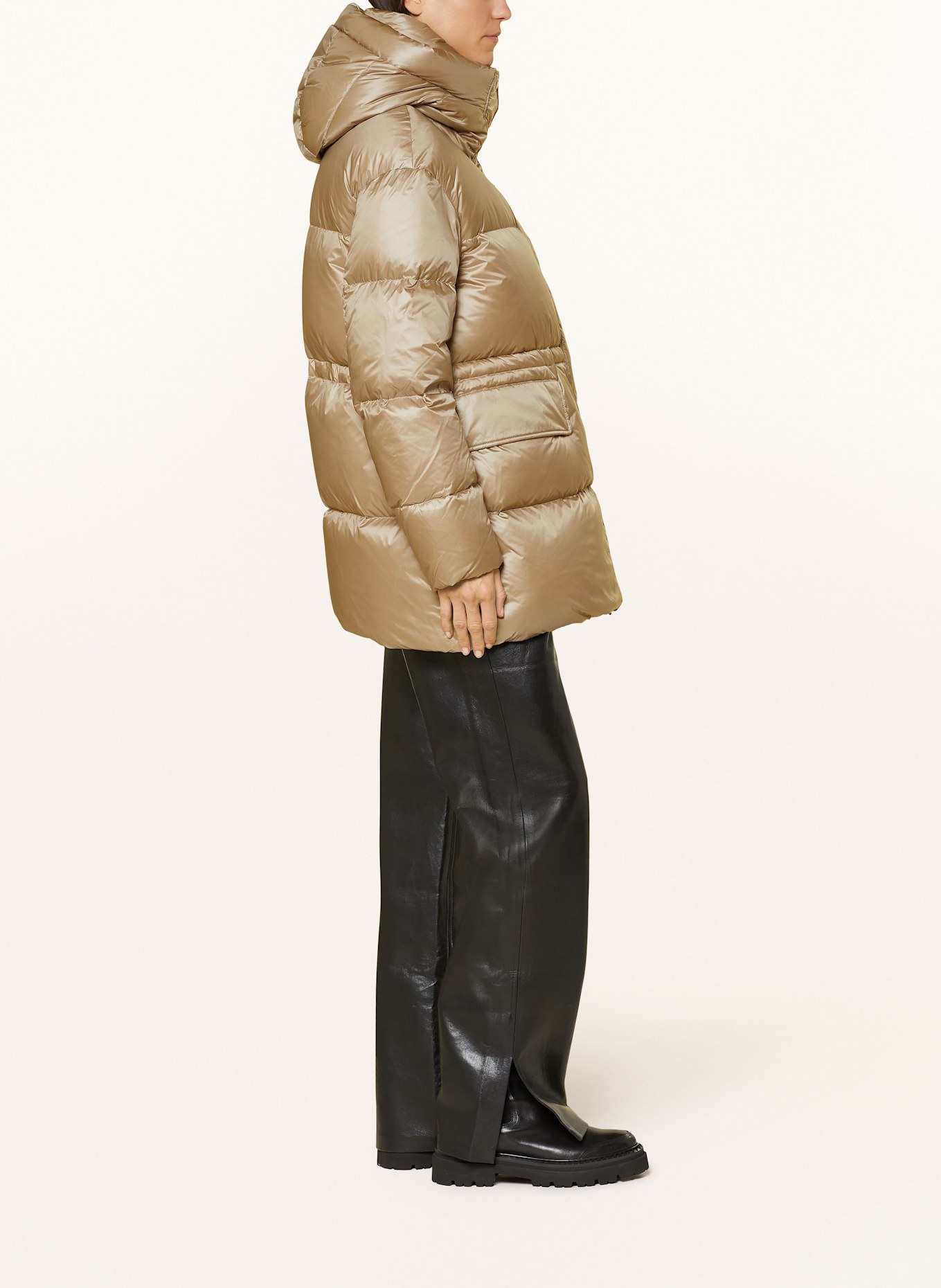 Blauer Daunenjacke LAUREL: BEIGE