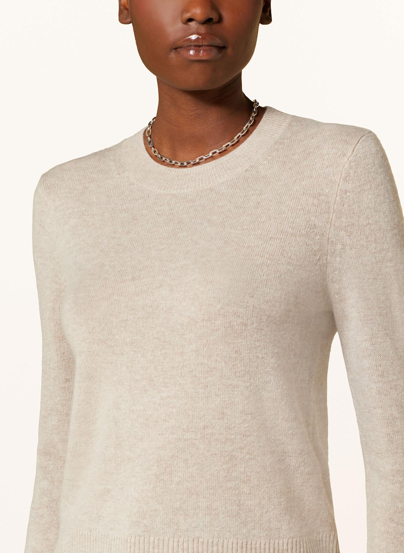 MRS & HUGS Sweater with cashmere, Color: BEIGE (Image 4)